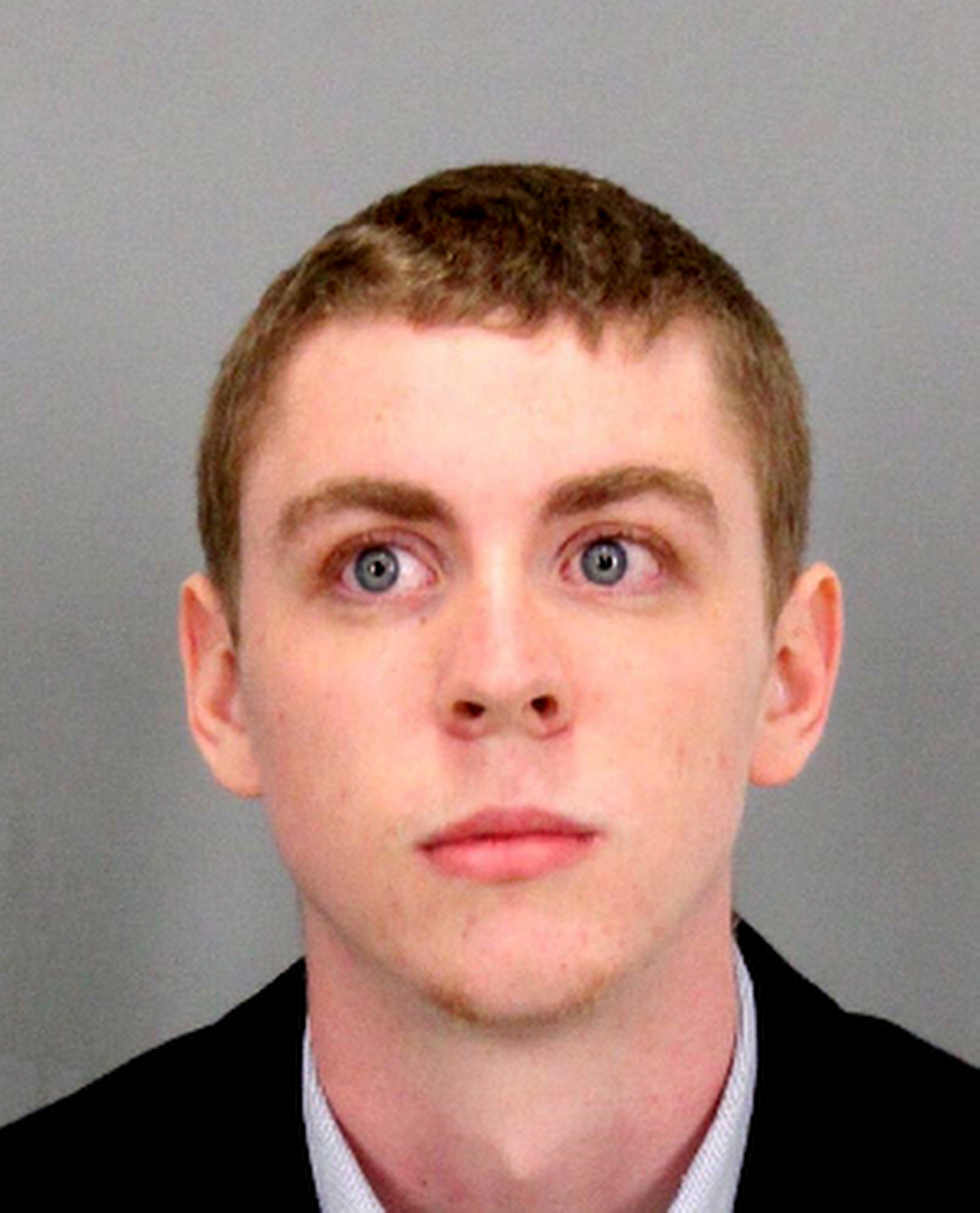 Brock Turner, a former Stanford University swimmer, who received six months in jail for sexually assaulting an unconscious woman, in an undated booking photo provided by Santa Clara County Sheriff (Santa Clara County Sheriff—AP)