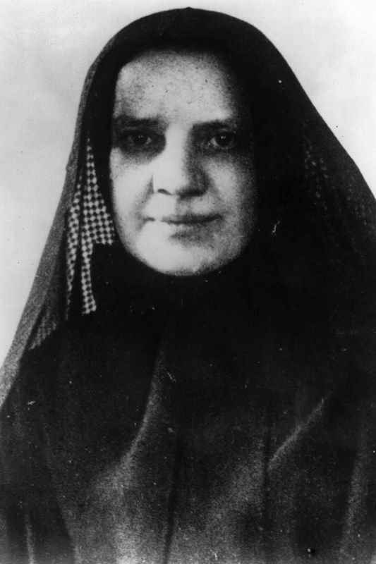 A turn-of-the-century portrait of American nun and founder of the Missionary Sisters of the Sacred Heart Francesca Xavier Cabrini (1850 - 1917). She was canonized in 1946.  = (Keystone / Getty Images)