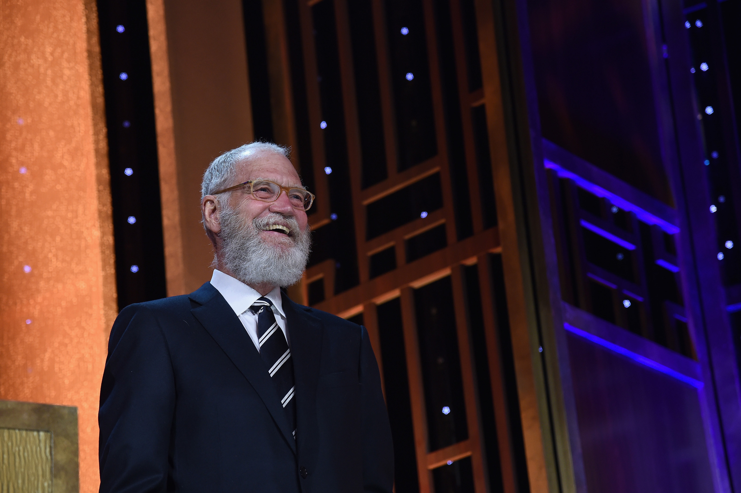 David Letterman speaks onstage at The 75th Annual Peabody Awards Ceremony at Cipriani Wall Street in New York City on May 21, 2016. (Ilya S. Savenok—Getty Images for Peabody)