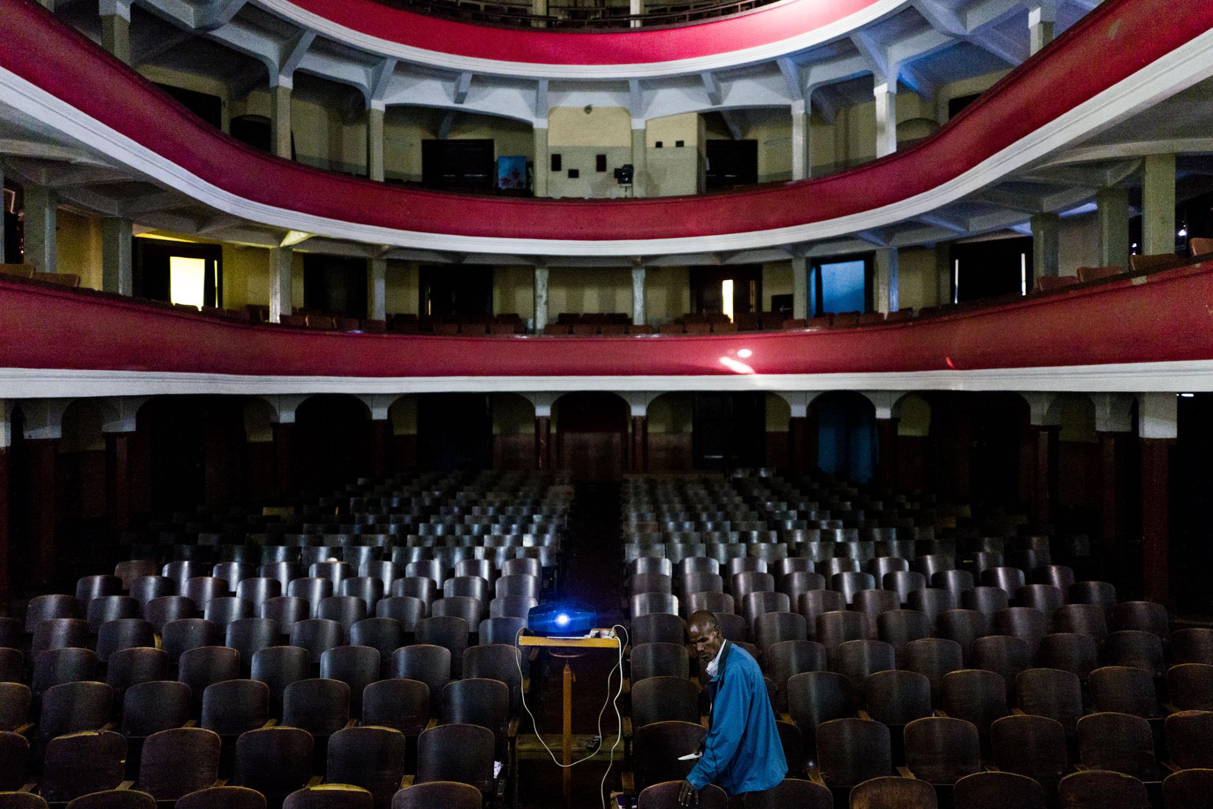 Interior of Asmara's Opera house.