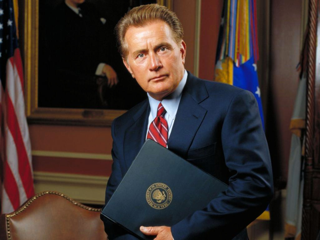Martin Sheen as Josiah Bartlet in The West Wing, 1999.