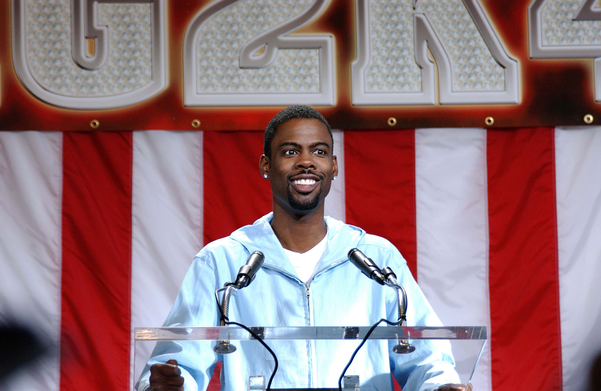Chris Rock as Mays Gilliam in Head of State, 2003.