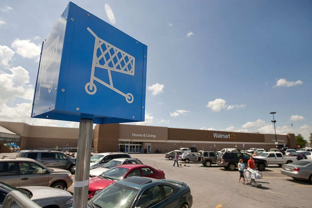 Walmart reclaimed the top spot from Exxon Mobil Corp. in the Fortune 500 ranking of biggest companies, based on annual revenue, the magazine announced. (Bloomberg&mdash;Bloomberg via Getty Images)