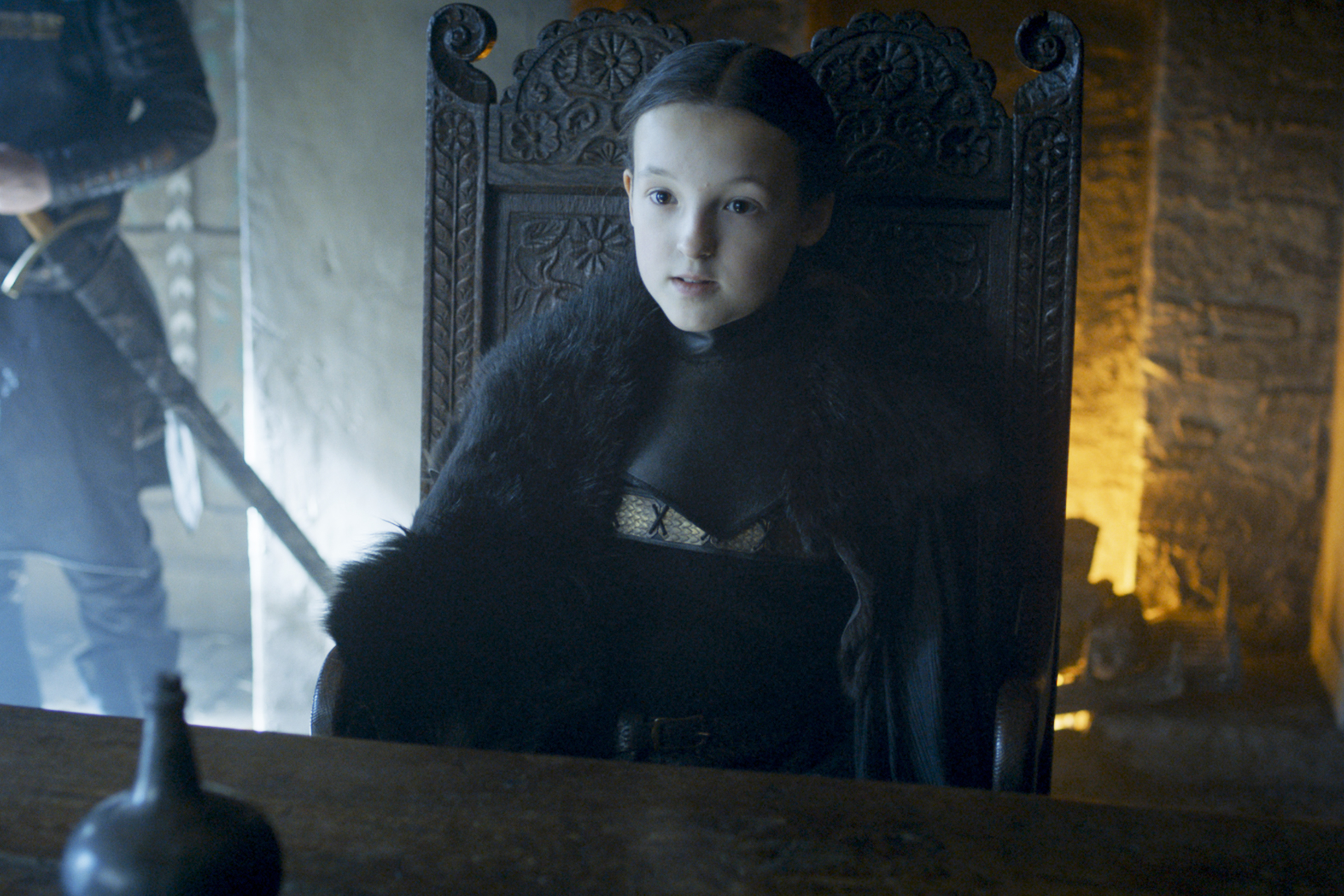 Bella Ramsay as Lyanna Mormont in Game of Thrones