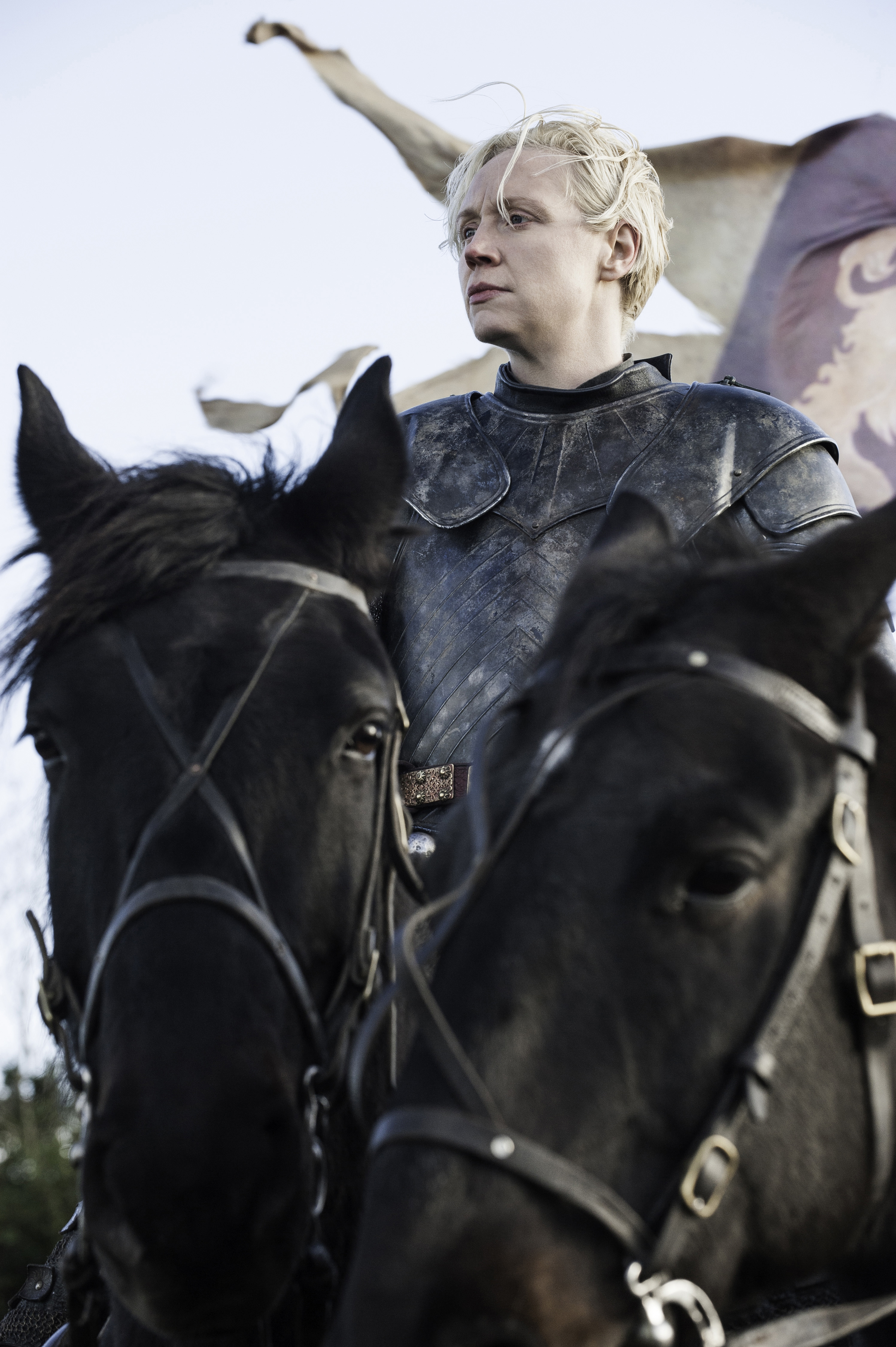 Gwendoline Christie in Game of Thrones, season 6, episode 8.