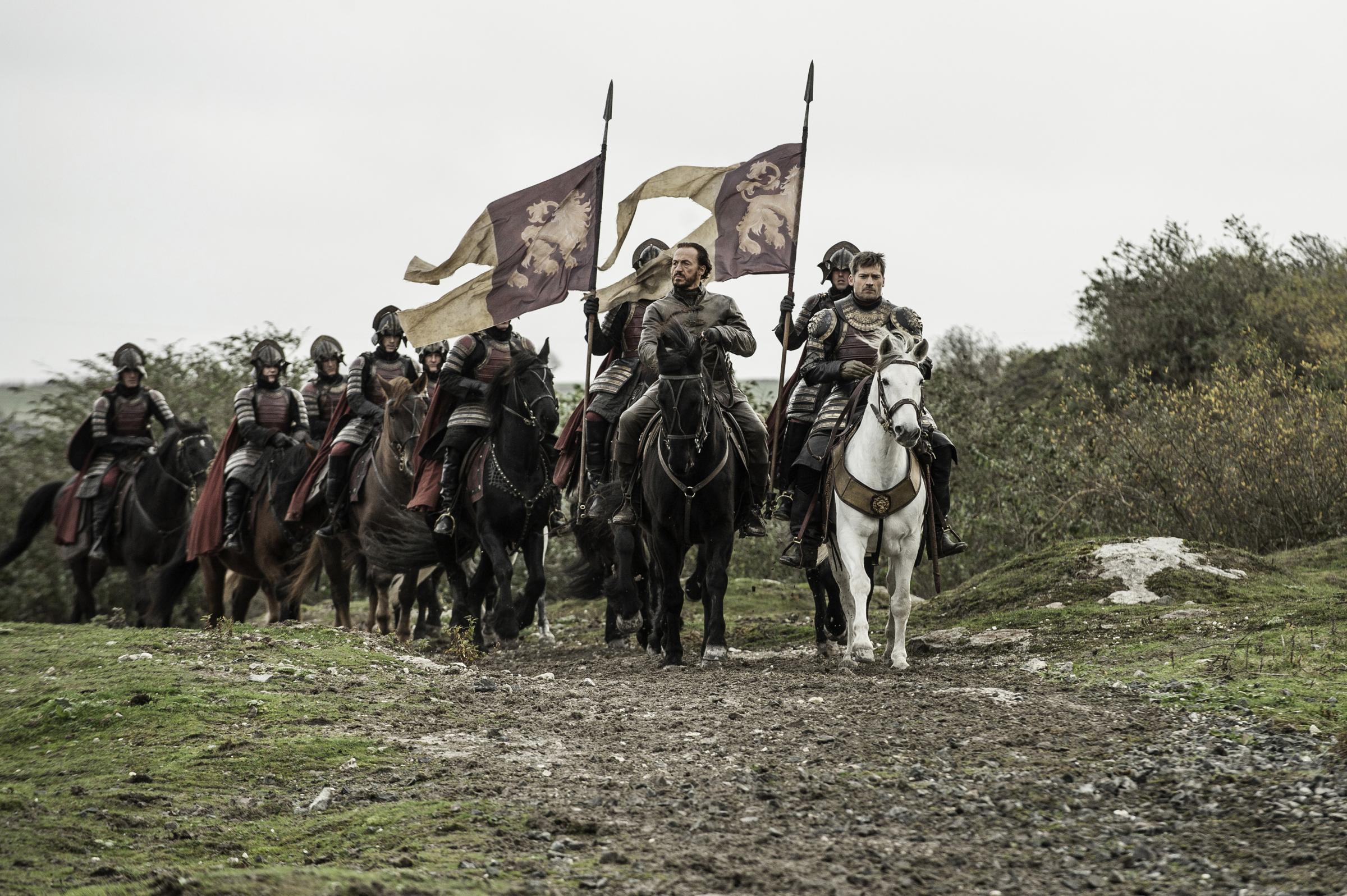 Jerome Flynn and Nikolaj Coster-Waldau. in Game of Thrones season 6, episode 10.