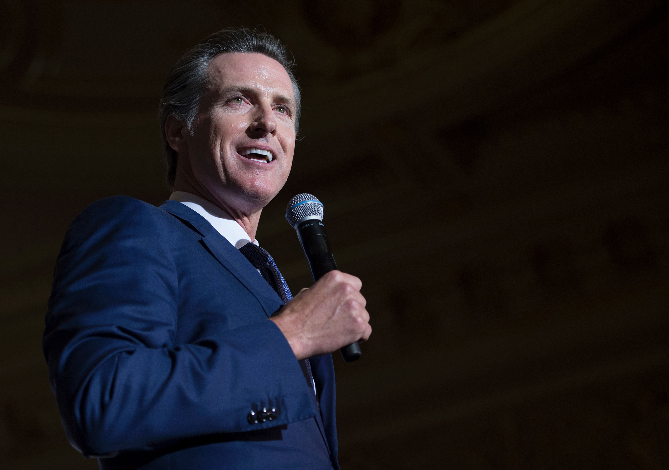 Gavin Newsom in San Francisco, Calif. on May 26, 2016. (Josh Edelson—AFP/Getty Images)