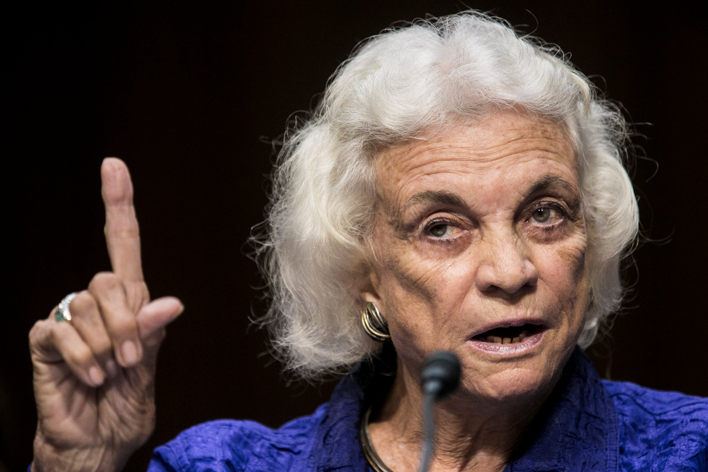 Former Supreme Court Justice Sandra Day O'Connor Testifies At Senate Hearing