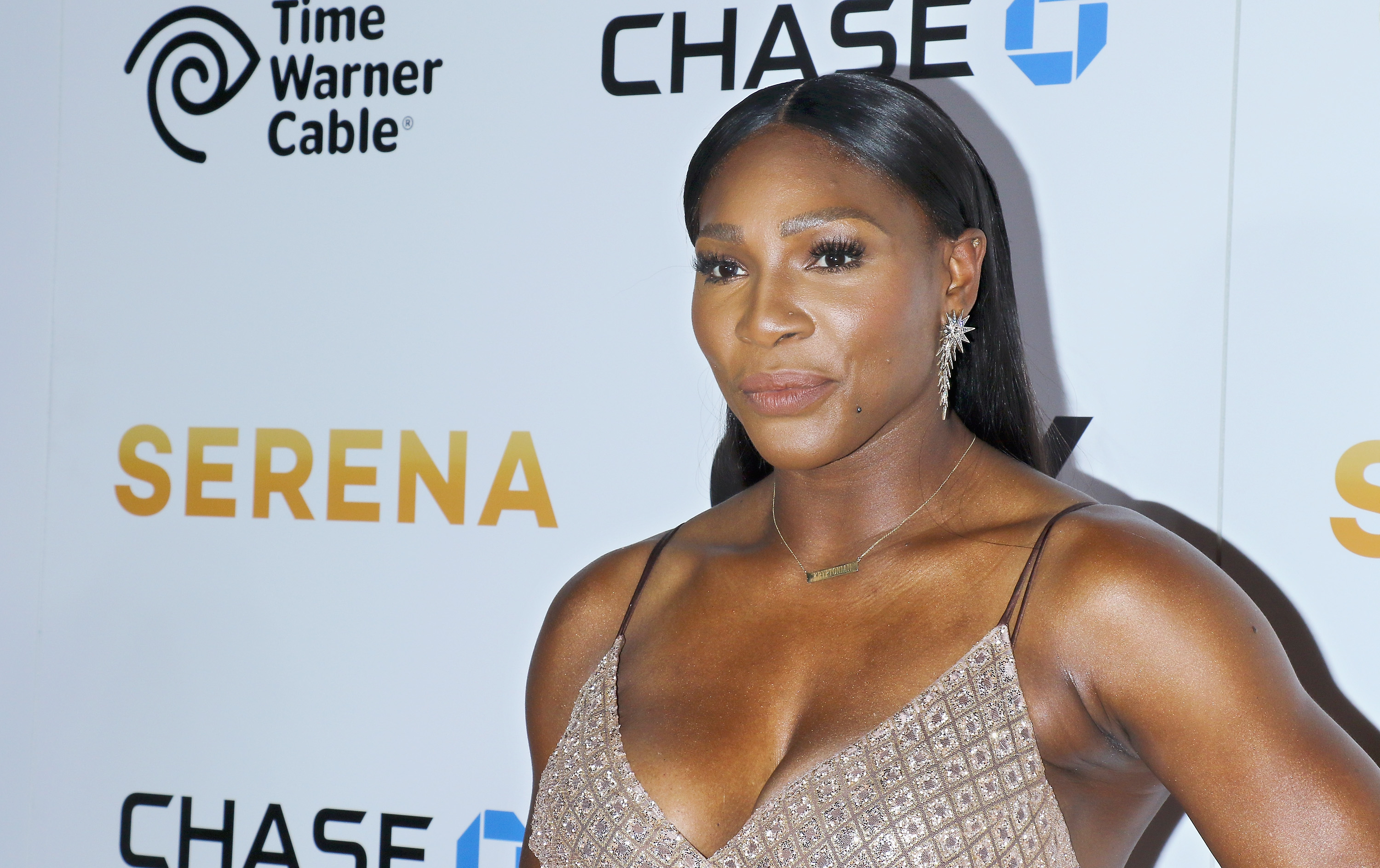 Serena Williams attends the premiere of EPIX original documentary 