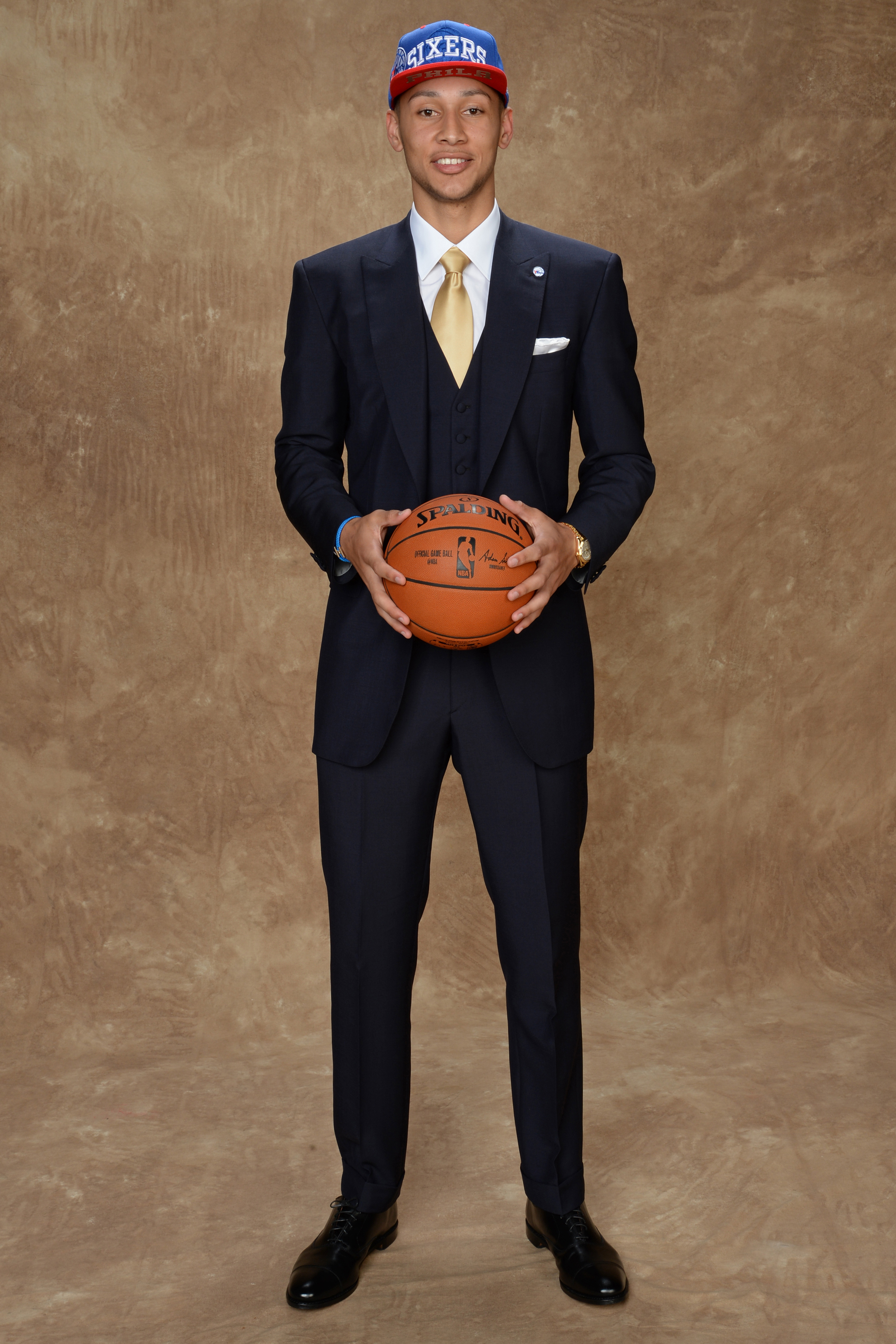 Ben Simmons was hailed as the number one pick in the draft, which was hardly diminished by his selection of a classic three piece suit.