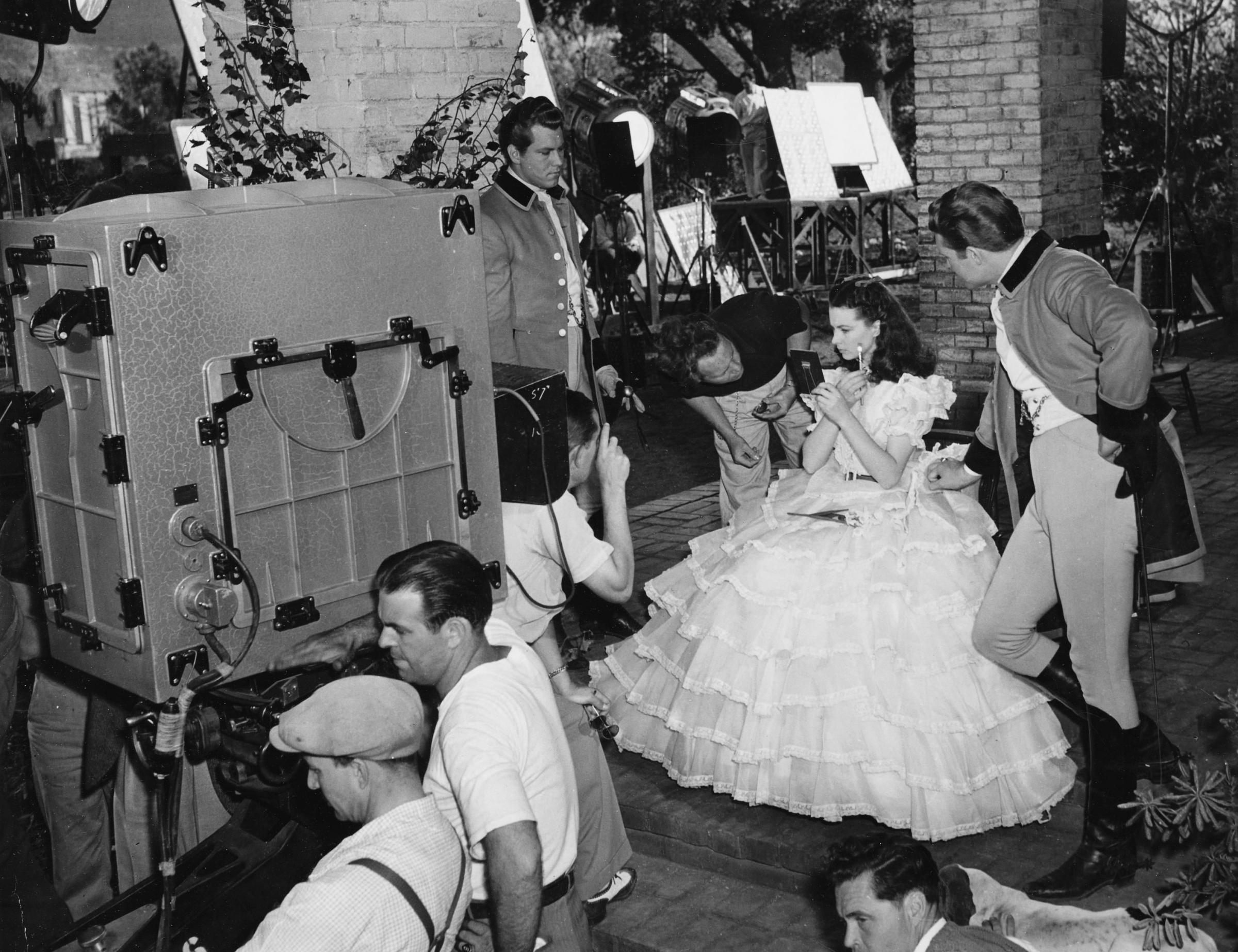 Vivien Leigh on the set of Gone with the Wind in 1939.