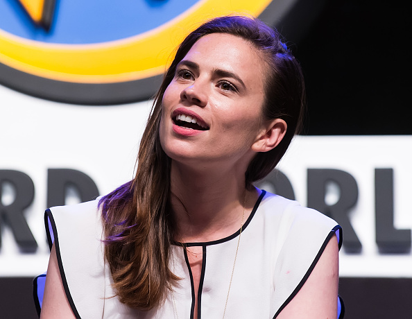 Actress Hayley Atwell attends 'Behind the Scenes of Agent Carter' Q&A discussion during Wizard World Comic Con Philadelphia 2016 - Day 3 at Pennsylvania Convention Center on June 4, 2016 in Philadelphia, Pennsylvania..