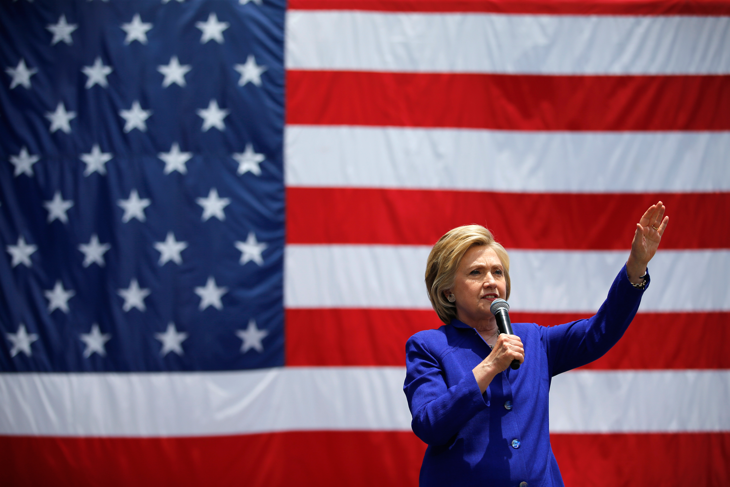 Democratic presidential candidate Hillary Clinton speaks at a rally in Lynwood, Calif., June 6, 2016. (John Locher—AP)