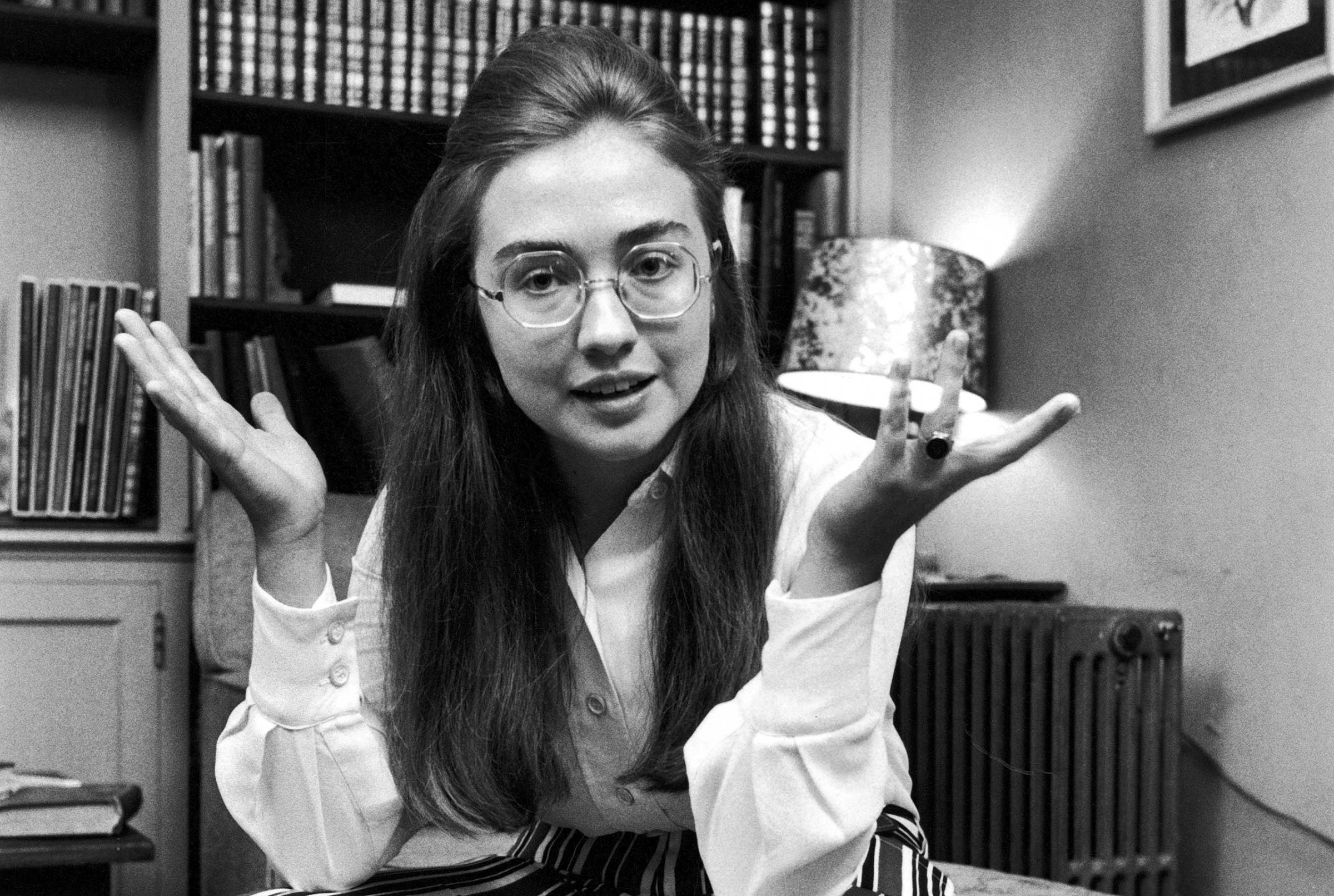 Hillary Rodham while at Wellesley College, 1969.