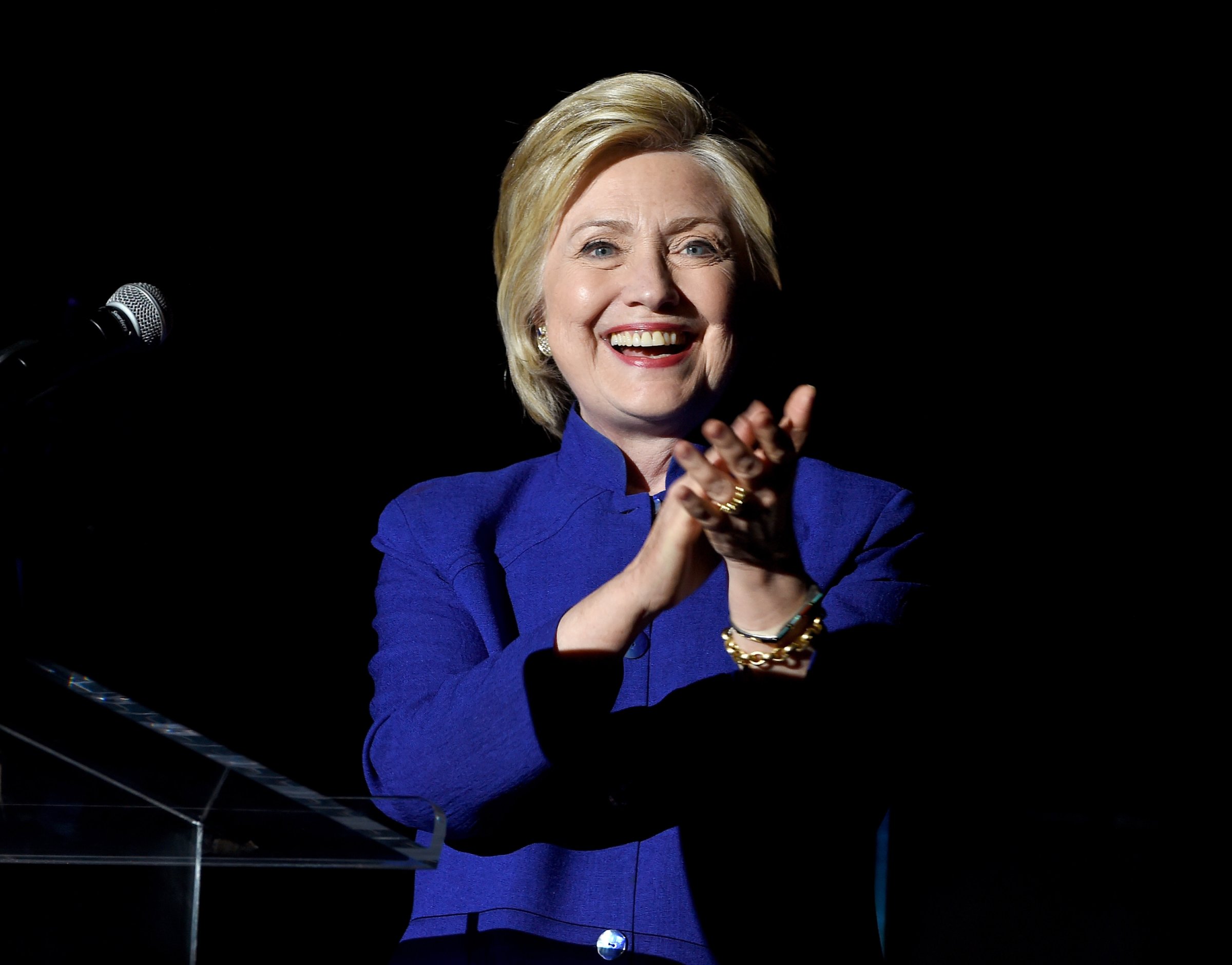 Democratic presidential candidate Hillary Clinton speaks on June 6, 2016 in Los Angeles.
