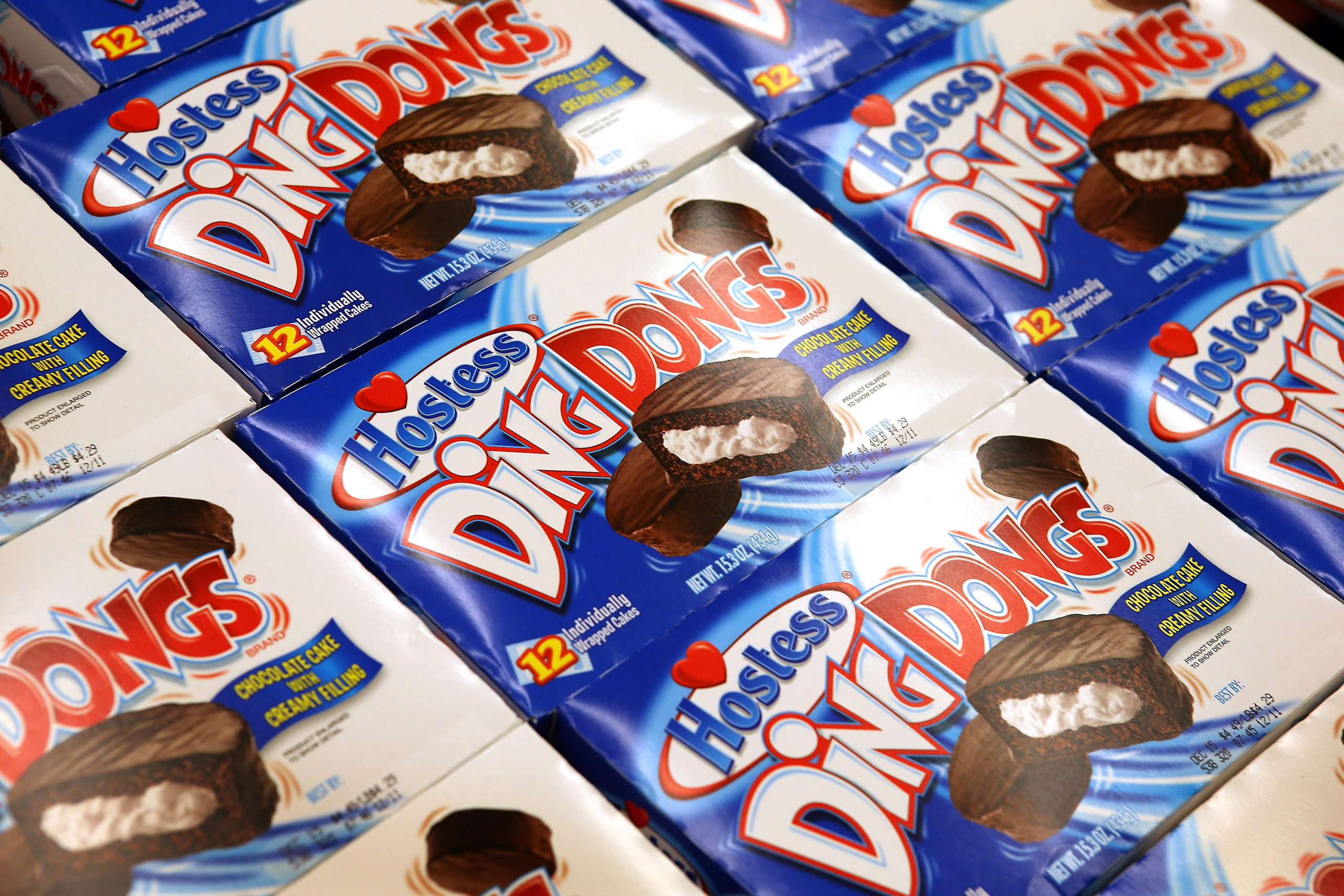Hostess Ding Dongs are offered for sale at a Jewel-Osco grocery store in Chicago on December 11, 2012. (Scott Olson—Getty Images)