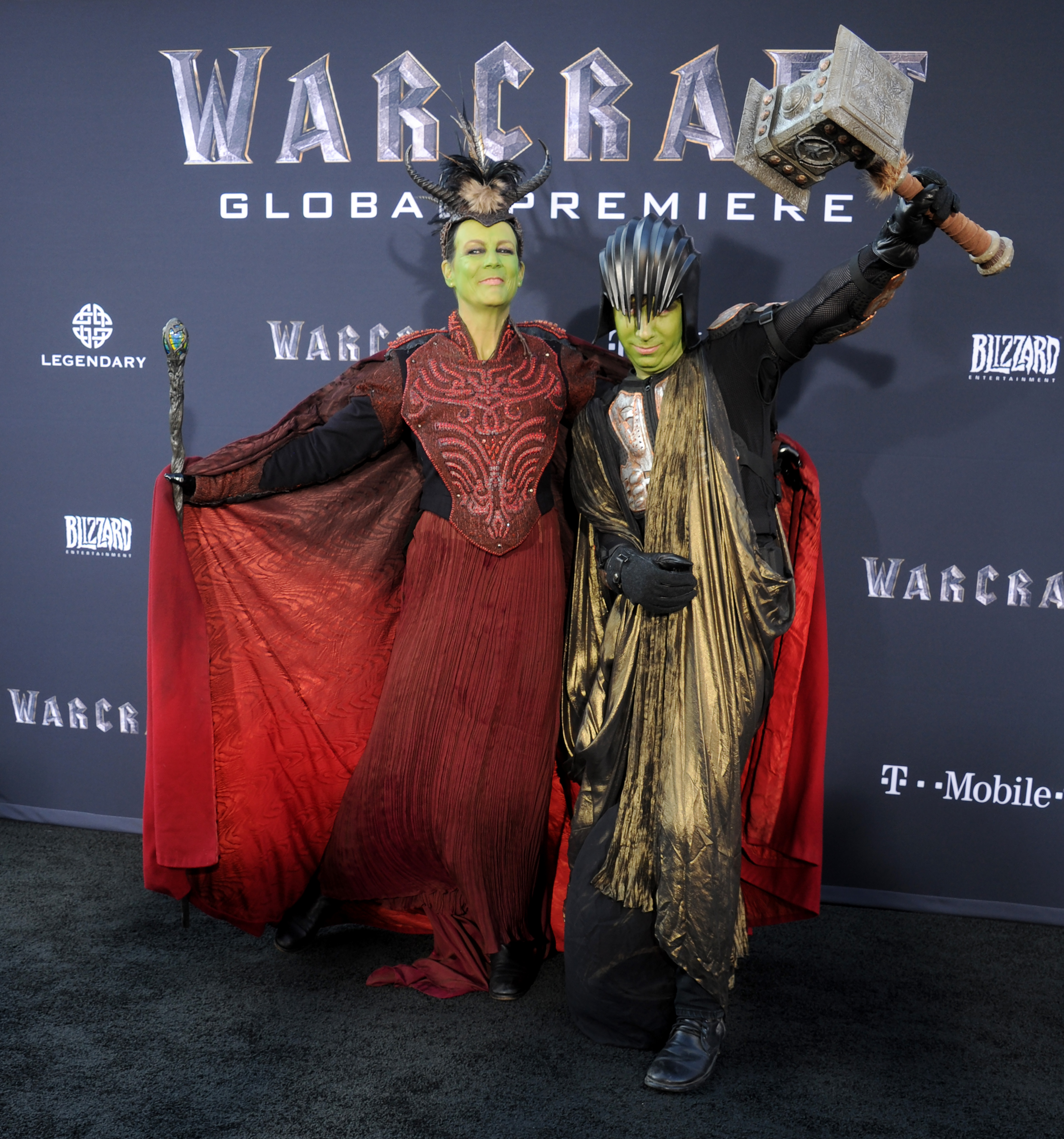 HOLLYWOOD, CA - JUNE 06:  Actress Jamie Lee Curtis and son Thomas Guest arrive at the premiere of Universal Pictures' "Warcraft" at TCL Chinese Theatre IMAX on June 6, 2016 in Hollywood, California.  (Photo by Gregg DeGuire/WireImage) (Gregg DeGuire — Getty Images)