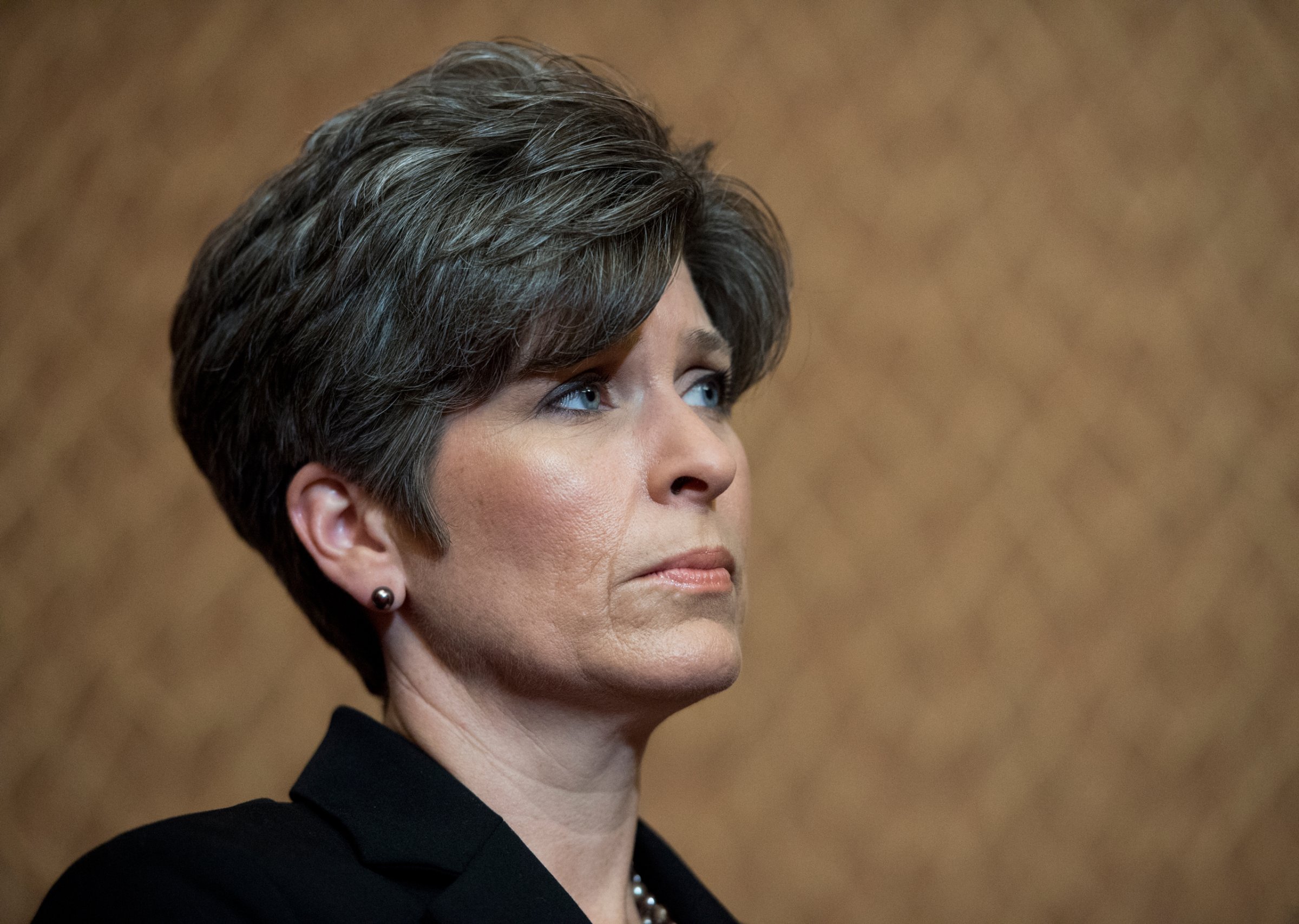 UNITED STATES - APRIL 26: Sen. Joni Ernst (R-IA) participates in the news conference with survivors of sexual assault to urge the Senate to pass the Campus Accountability and Safety Act on Tuesday, April 26, 2016. (Photo By Bill Clark/CQ Roll Call) (CQ Roll Call via AP Images)
