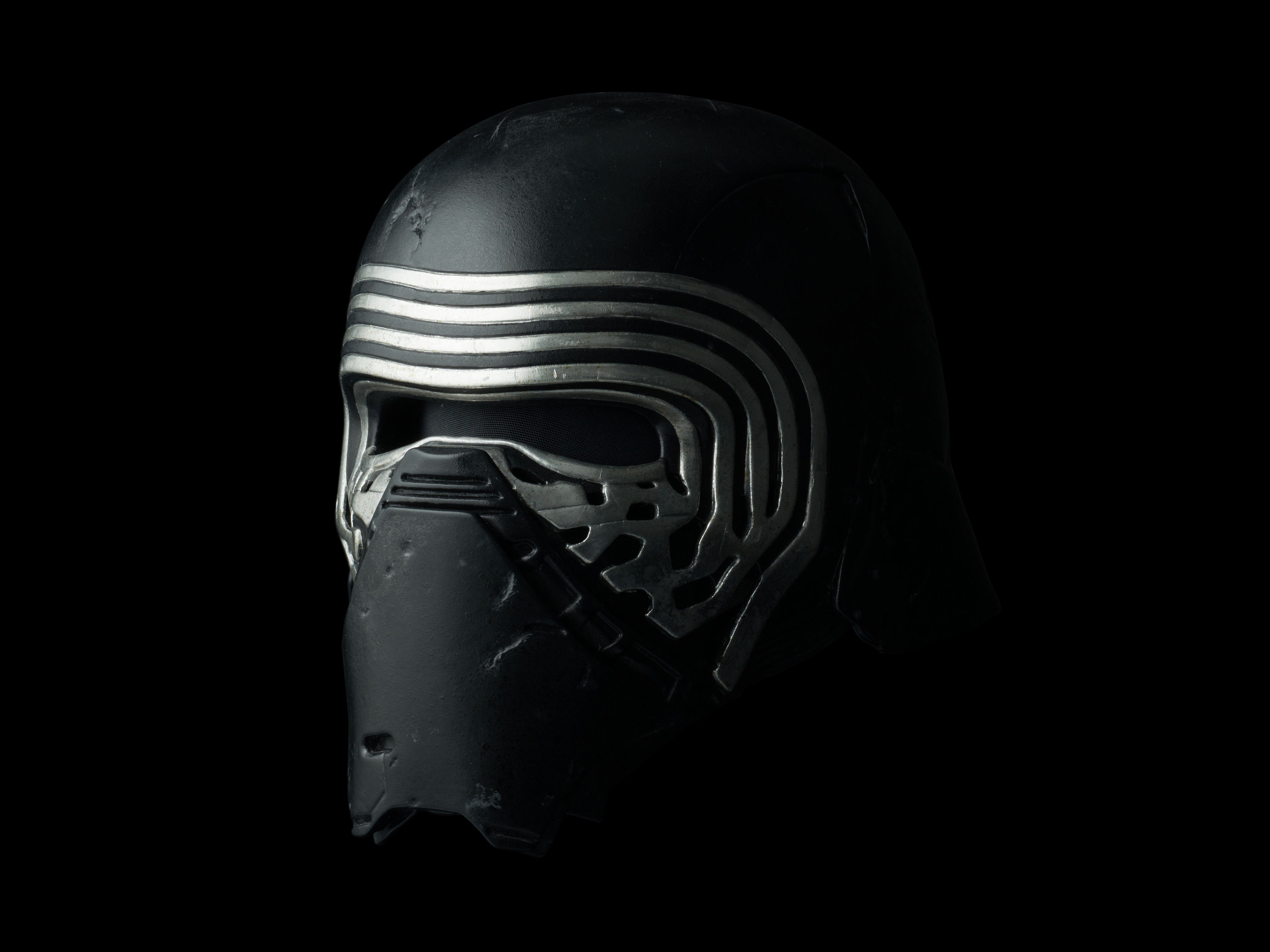 A replica of Kylo Ren's helmet. (Disney)
