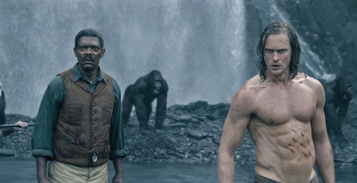 Samuel L. Jackson and Alexander Skarsgård in <i>The Legend of Tarzan</i>. (Warner Bros. Pictures)