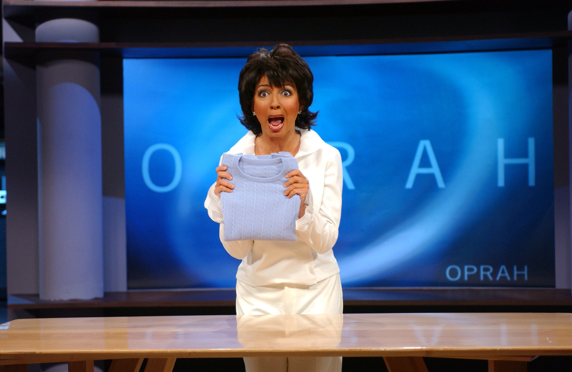Maya Rudolph as Oprah Winfrey during the "Oprah" skit on Saturday Night Live on February 7, 2004.