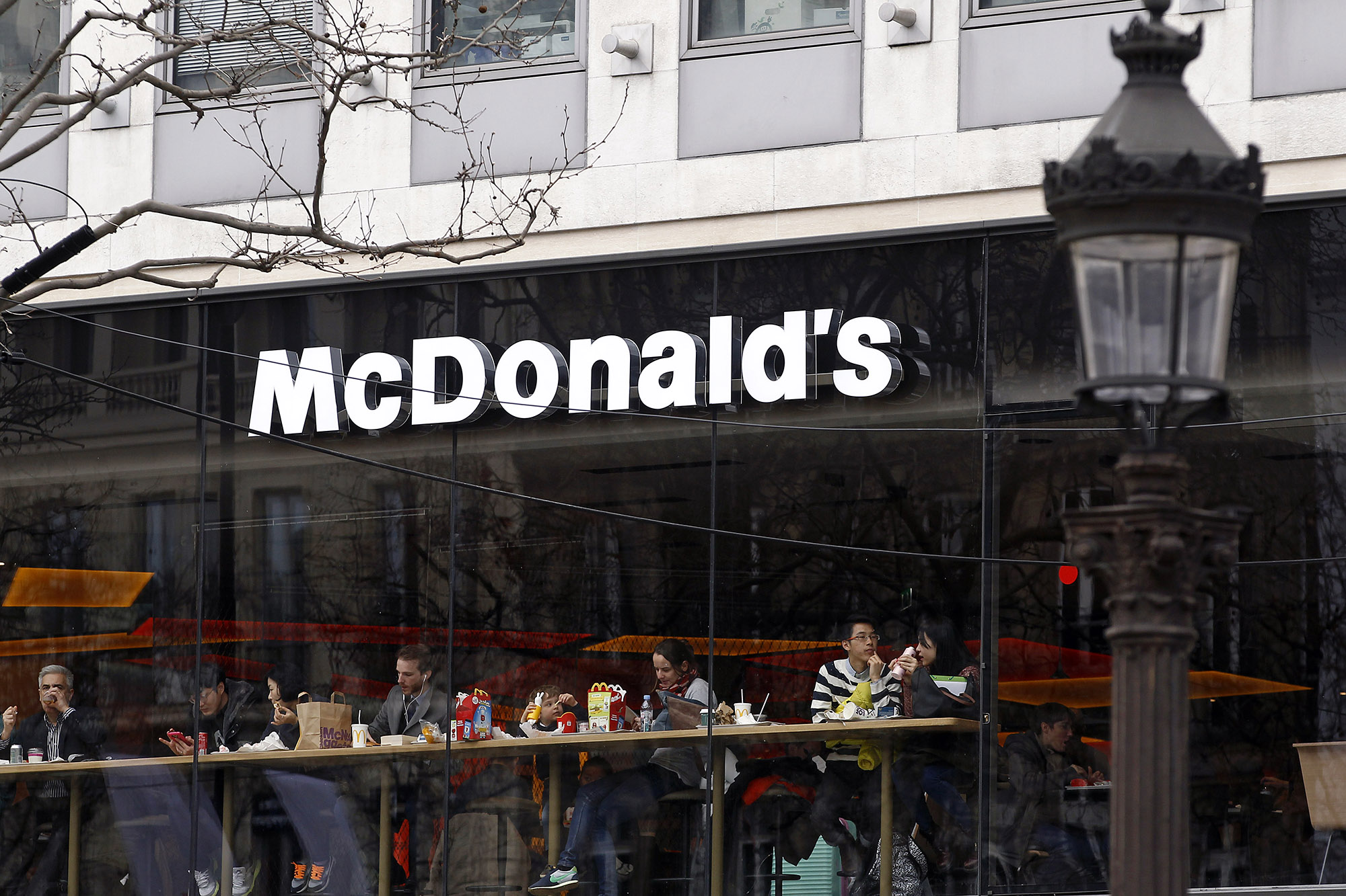 Champs Elysees McDonald's Reopens In Paris