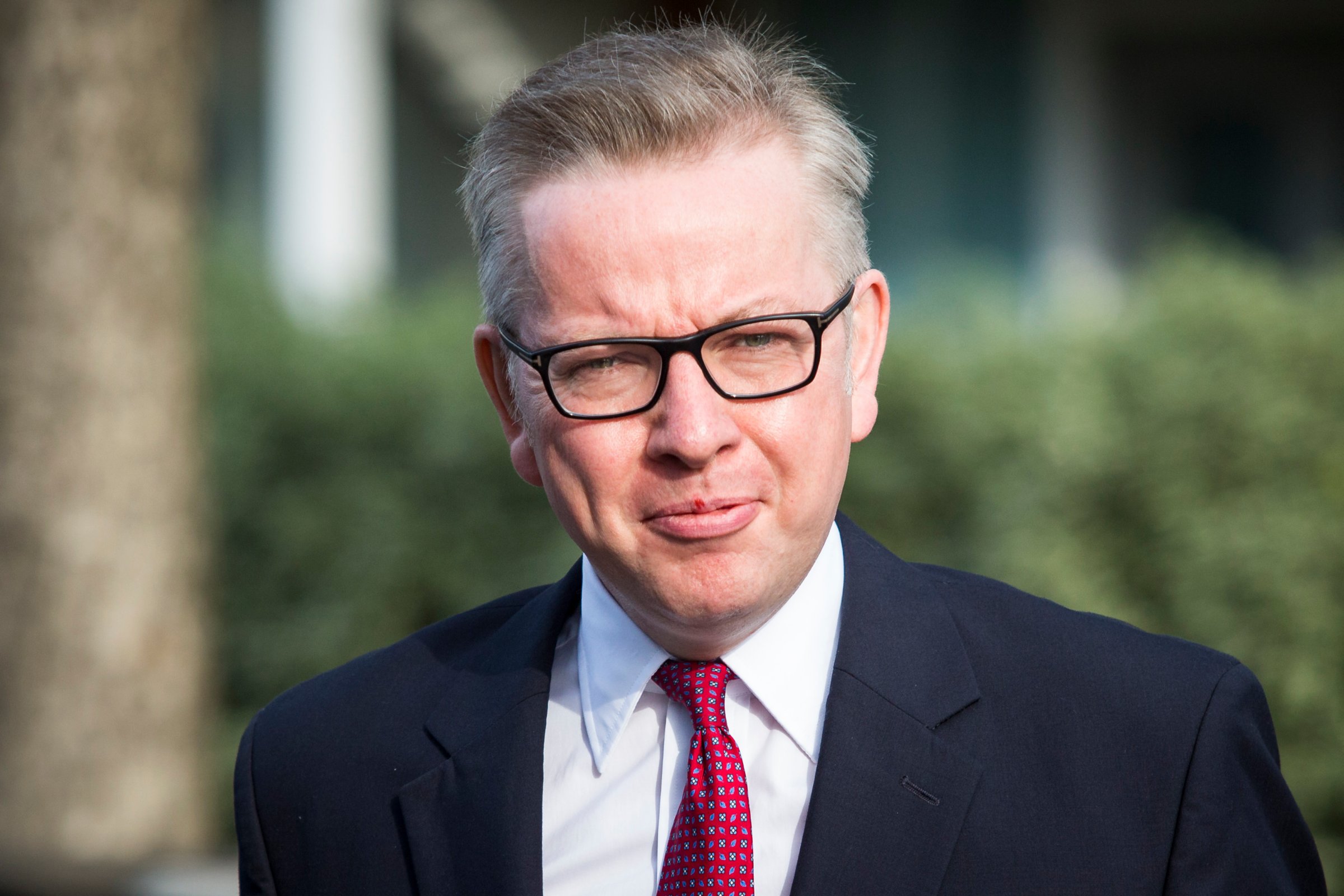 Justice Secretary and leading Brexit campaigner Michael Gove leaves his home in Kensington before announcing his intention to run to be the next Conservative Party leader and UK prime minister on June 30, 2016 in London, England.