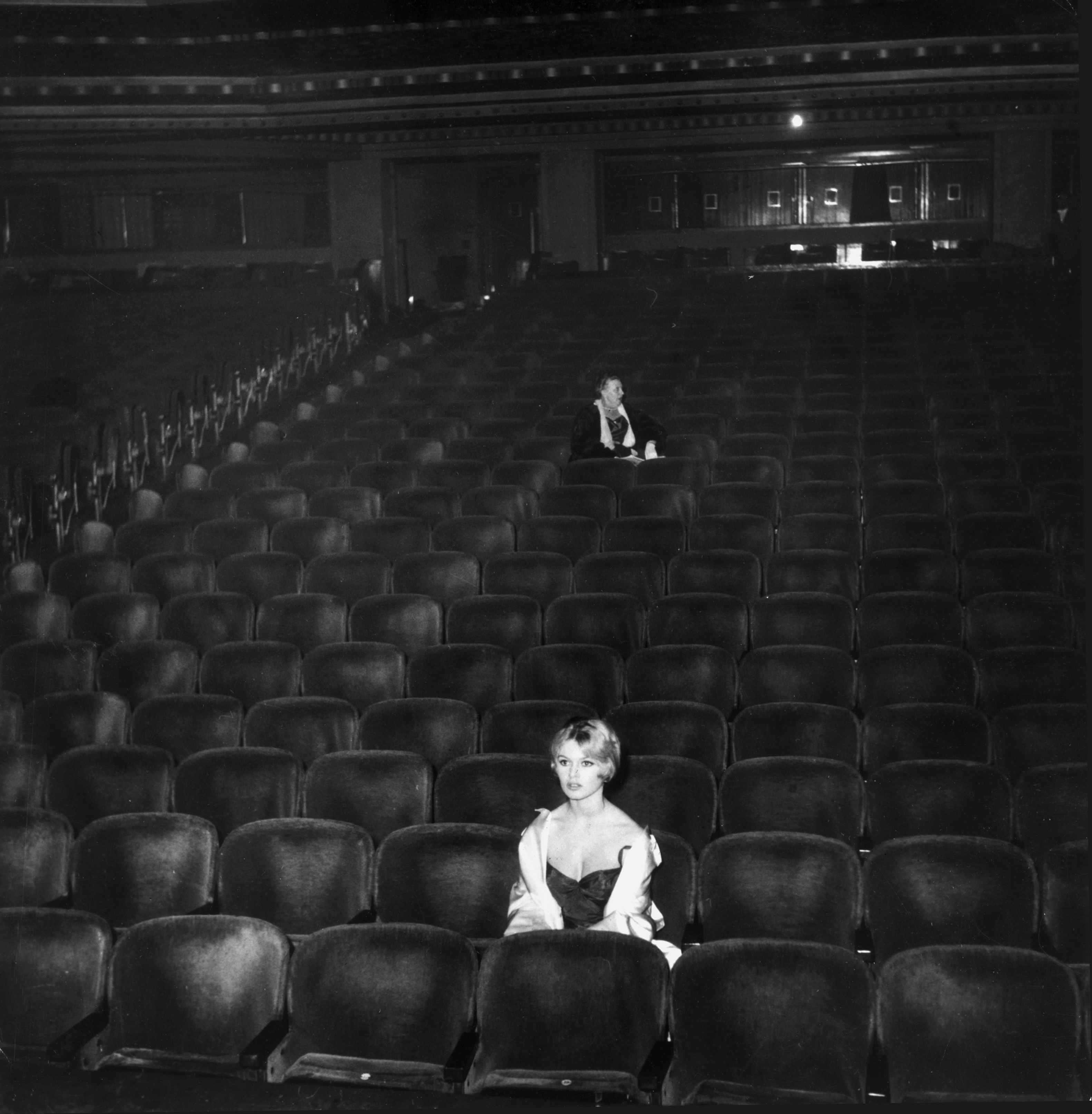 The second row is also perfectly fine if the theater is empty, as  Brigitte Bardot proves here circa 1955. (Hulton Archive&mdash;Getty Images)