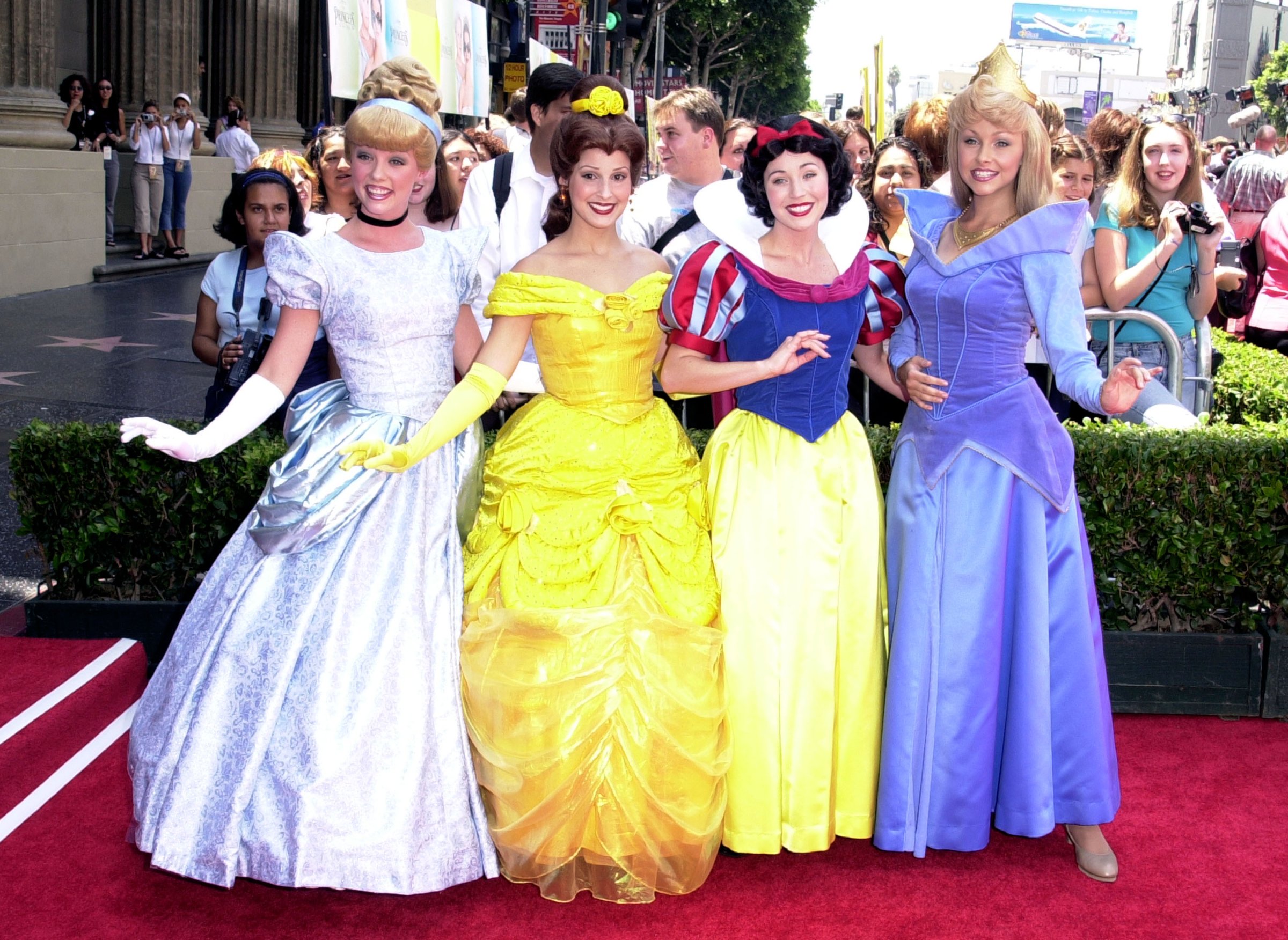 Disney Characters during The Princess Diaries Premiere at El Capitan Theatre in Hollywood.