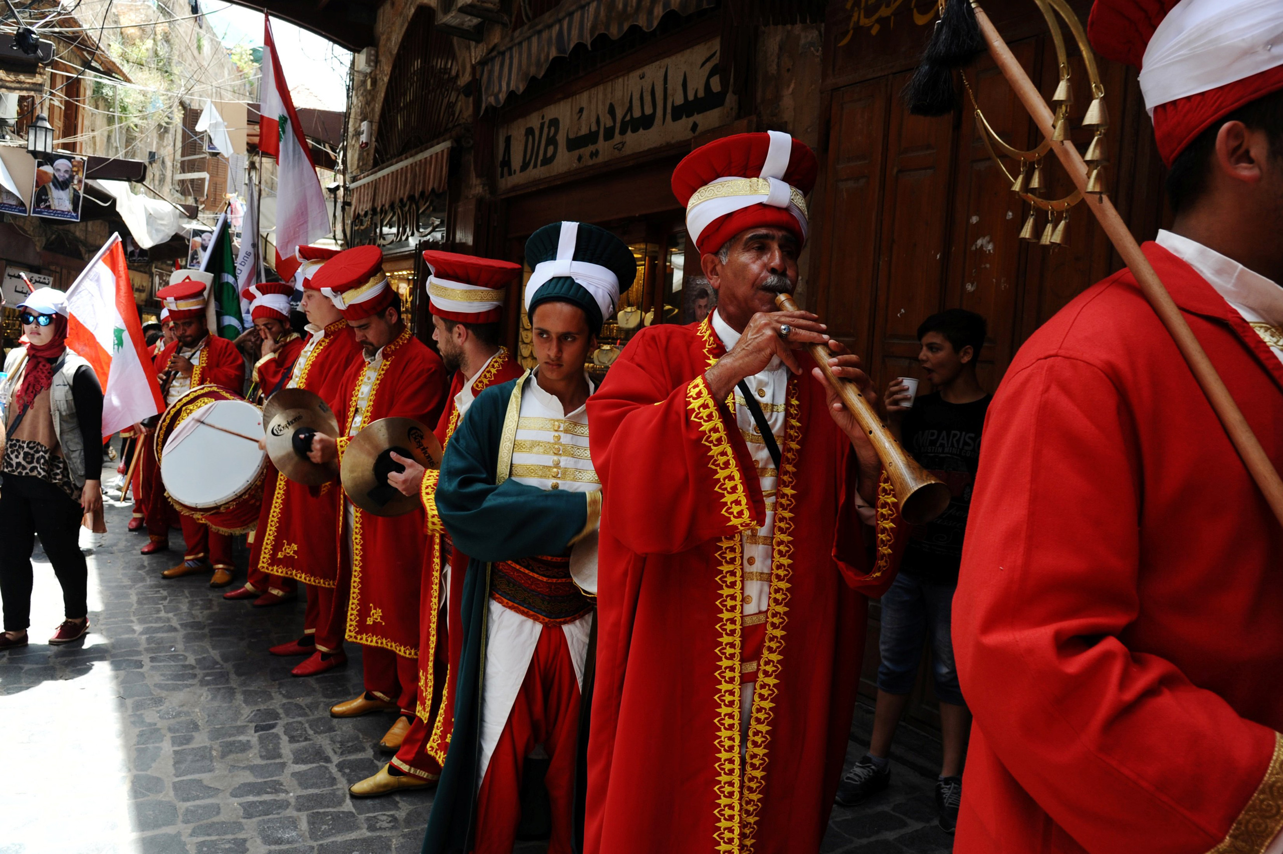 A Turkish band plays music welcoming the holy fasting month of Ramadan in Tripoli