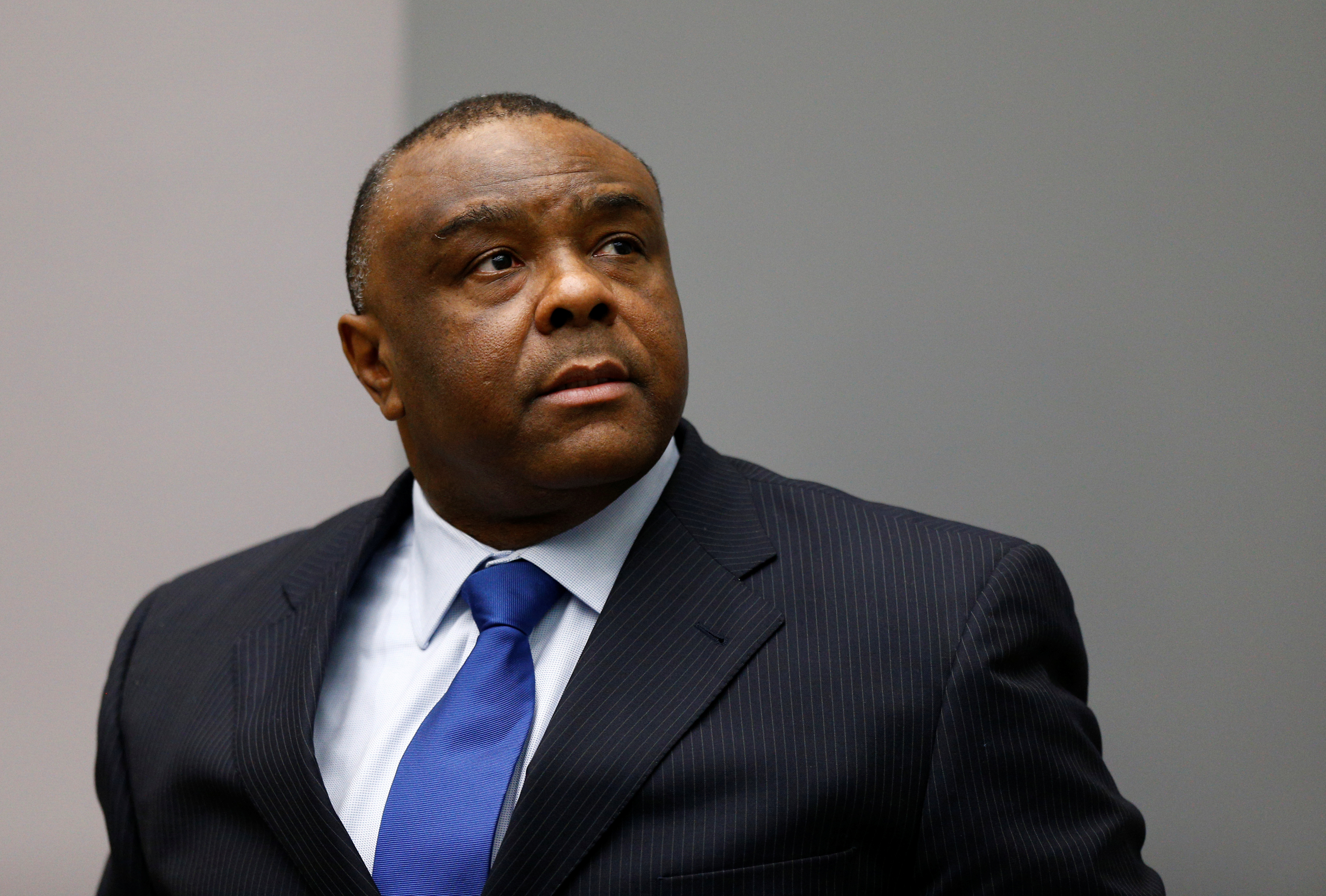 Jean-Pierre Bemba Gombo of the Democratic Republic of the Congo sits in the courtroom of the International Criminal Court (ICC) in The Hague