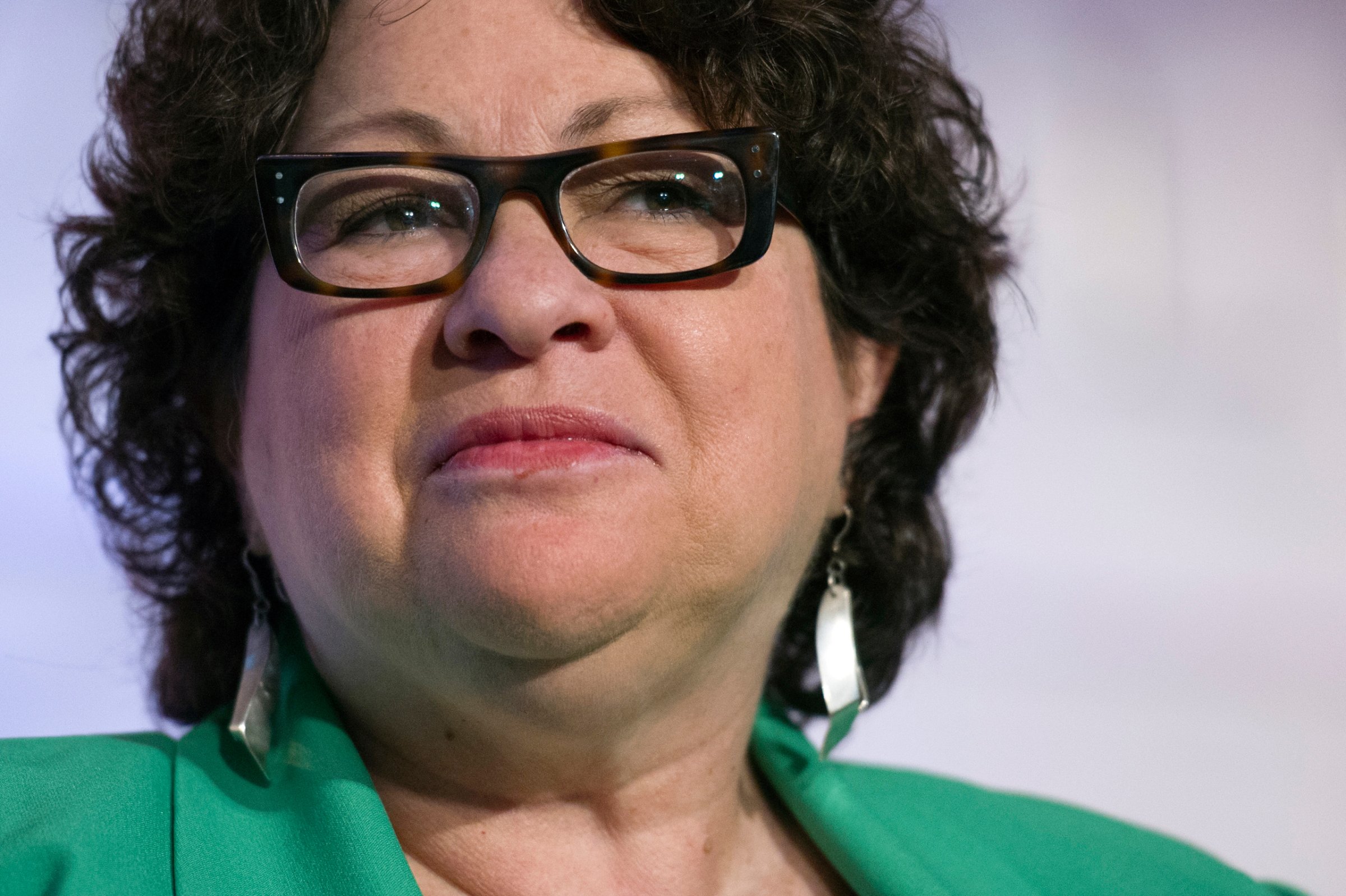 Sonia Sotomayor discusses the food traditions of the Supreme Court at the Smithsonian Museum of American History in Washington, Wednesday, June 1, 2016. (AP Photo/Cliff Owen)