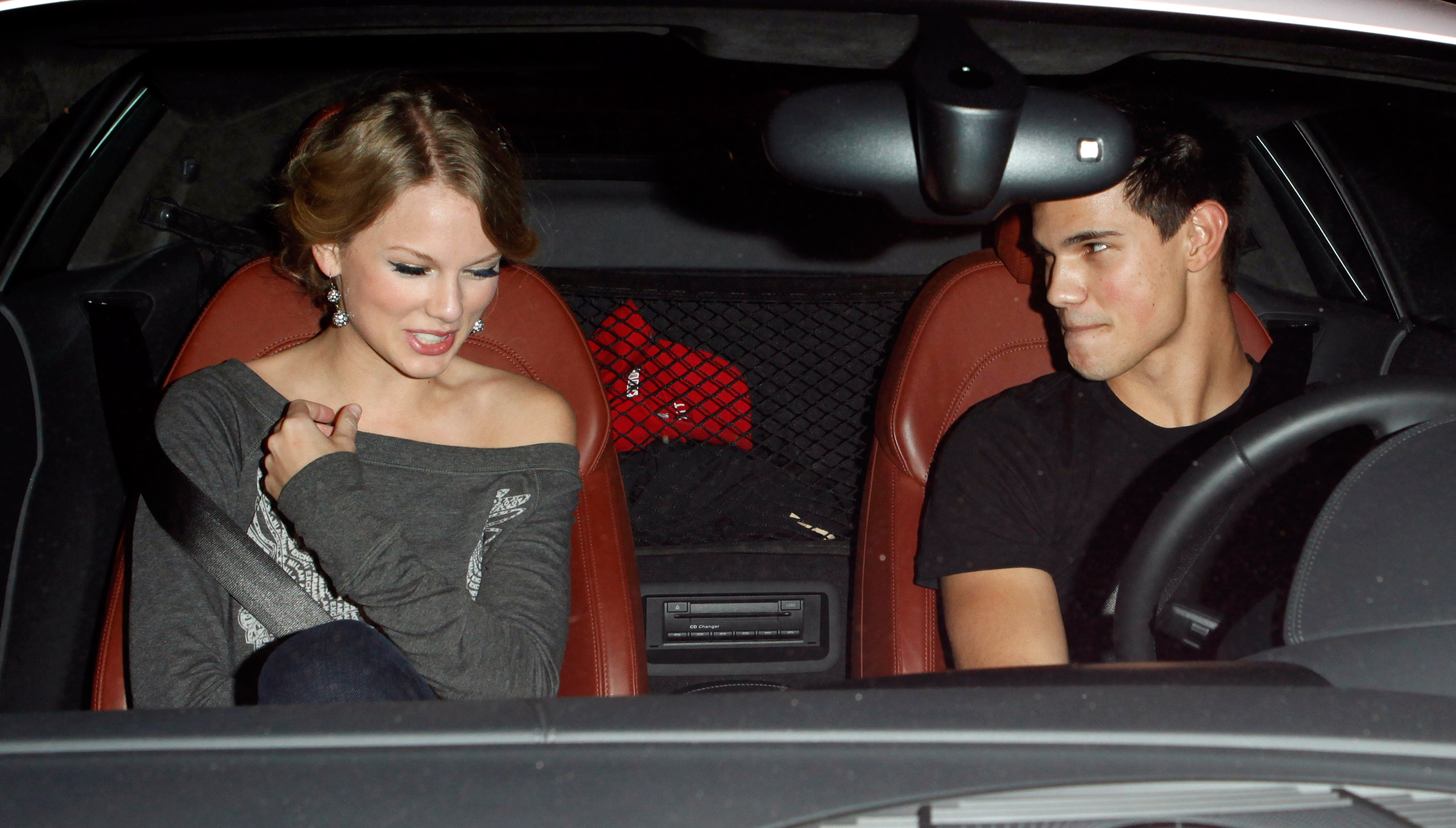 Taylor Swift and Taylor Lautner sighting at the Alice+Olivia Boutique on Robertson Blvd. in Los Angeles on Oct. 28, 2009. (Jean Baptiste Lacroix—WireImage/Getty Images)