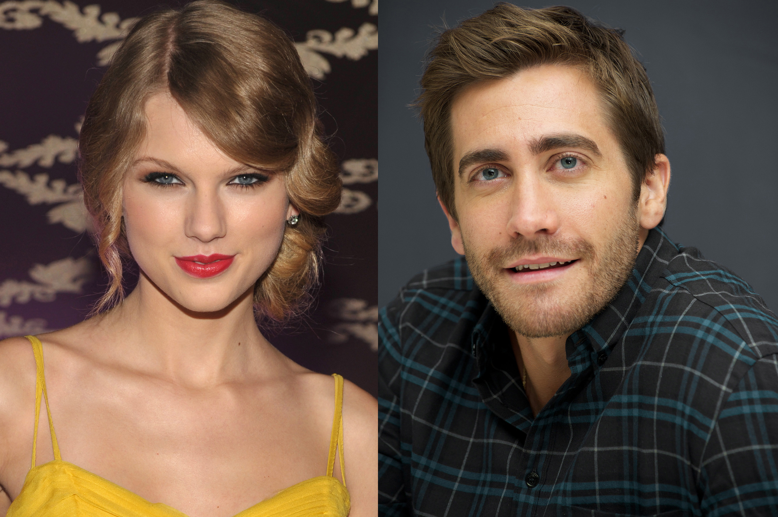 Taylor Swift attends the Country Music Hall Of Fame Museum's "All For The Hall" in Los Angeles on Sept. 23, 2010; Jake Gyllenhaal at the "Love And Other Drugs" Press Conference in New York on Nov. 6, 2010. (John Shearer—Getty Images;Vera Anderson—Getty Images)