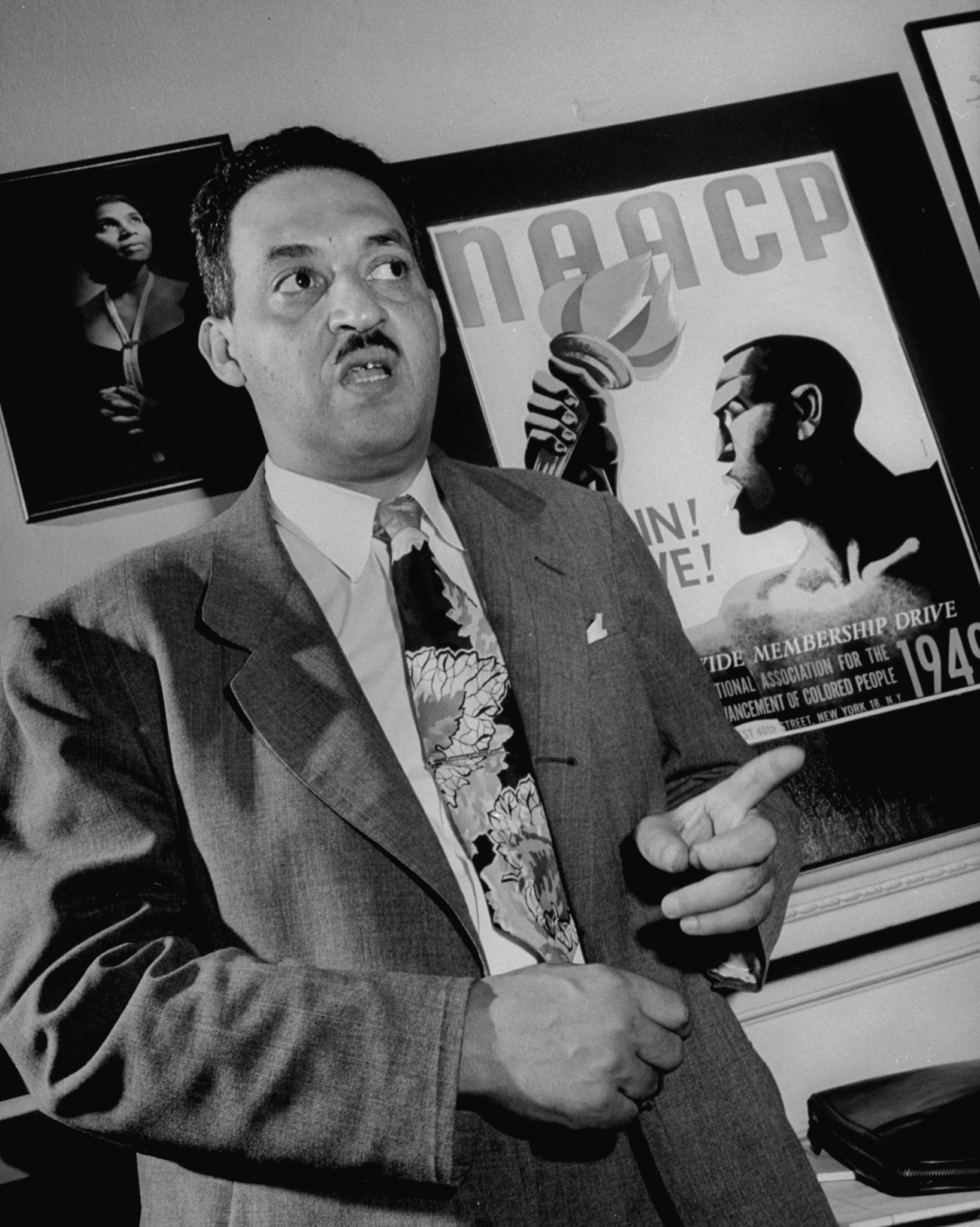 Thurgood Marshall, legal director of the NAACP.