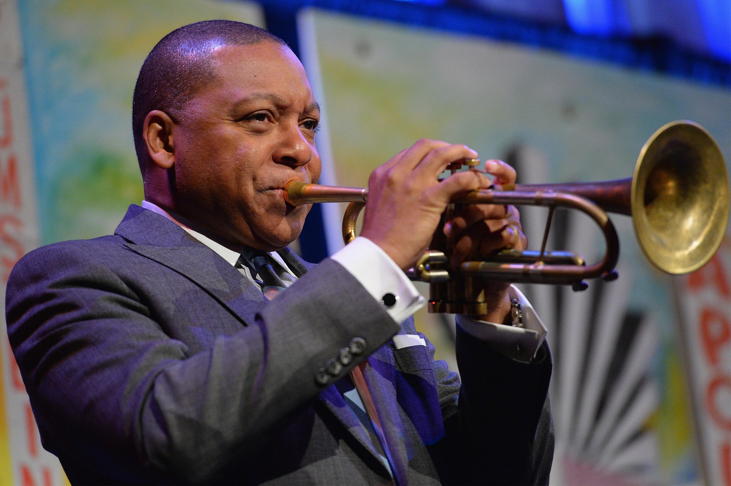 Musician Wynton Marsalis performs onstage during the Northside Center for Child Development 70th Anniversary Spring Gala at Cipriani 42nd Street on April 27, 2016 in New York City.