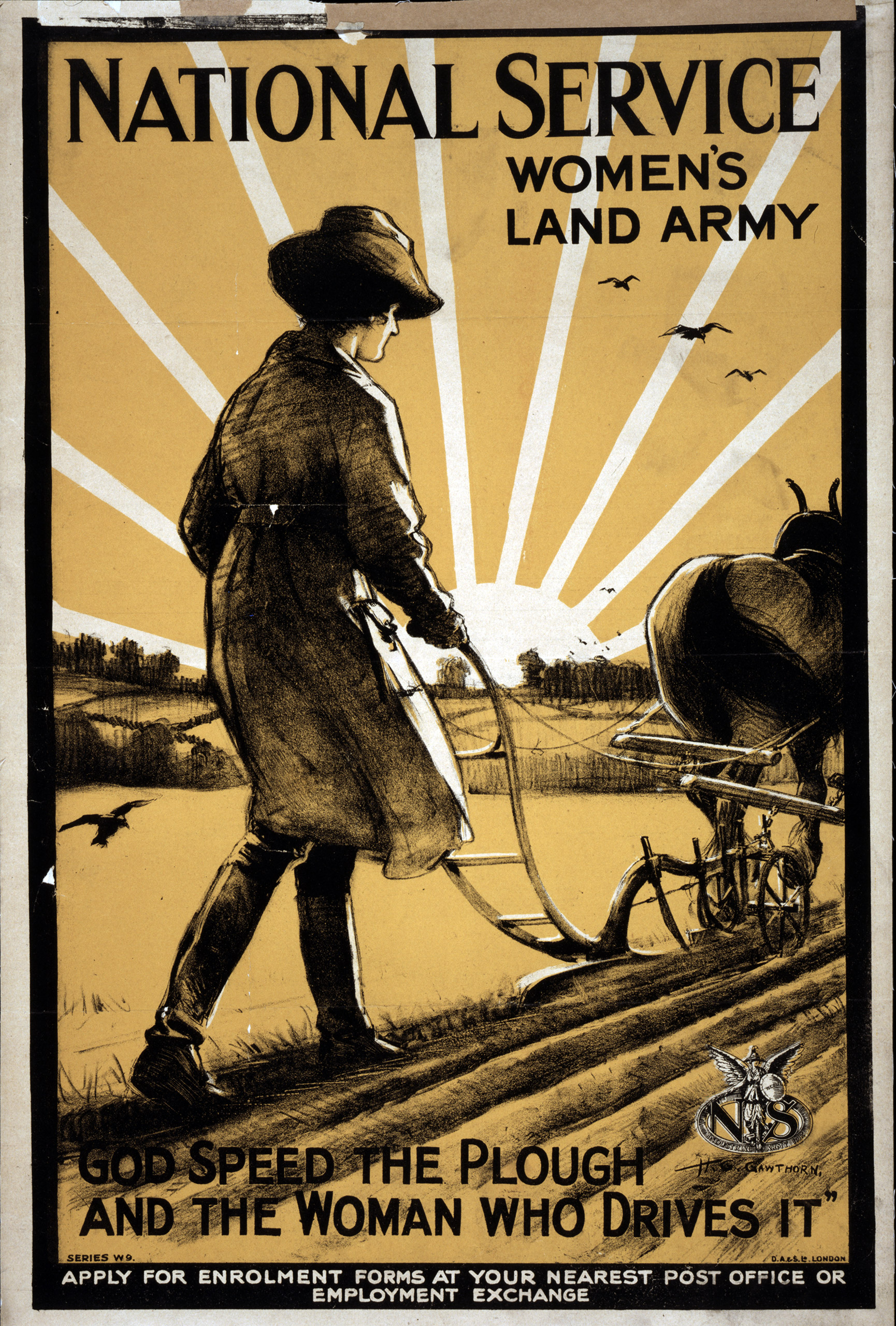 Women's Land Army poster.
