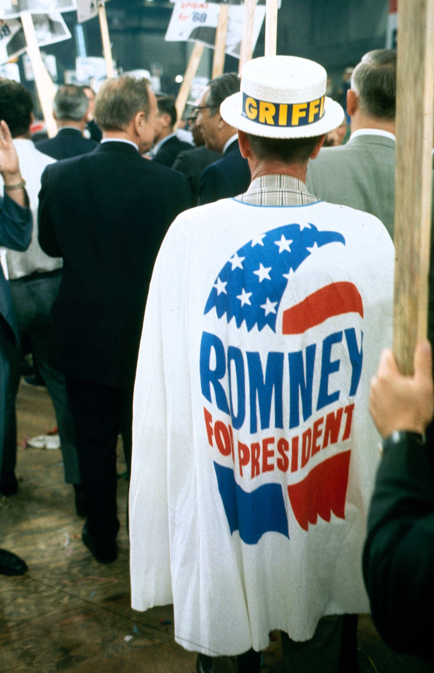 George Romney supporter at the Republican National Convention, 1968.