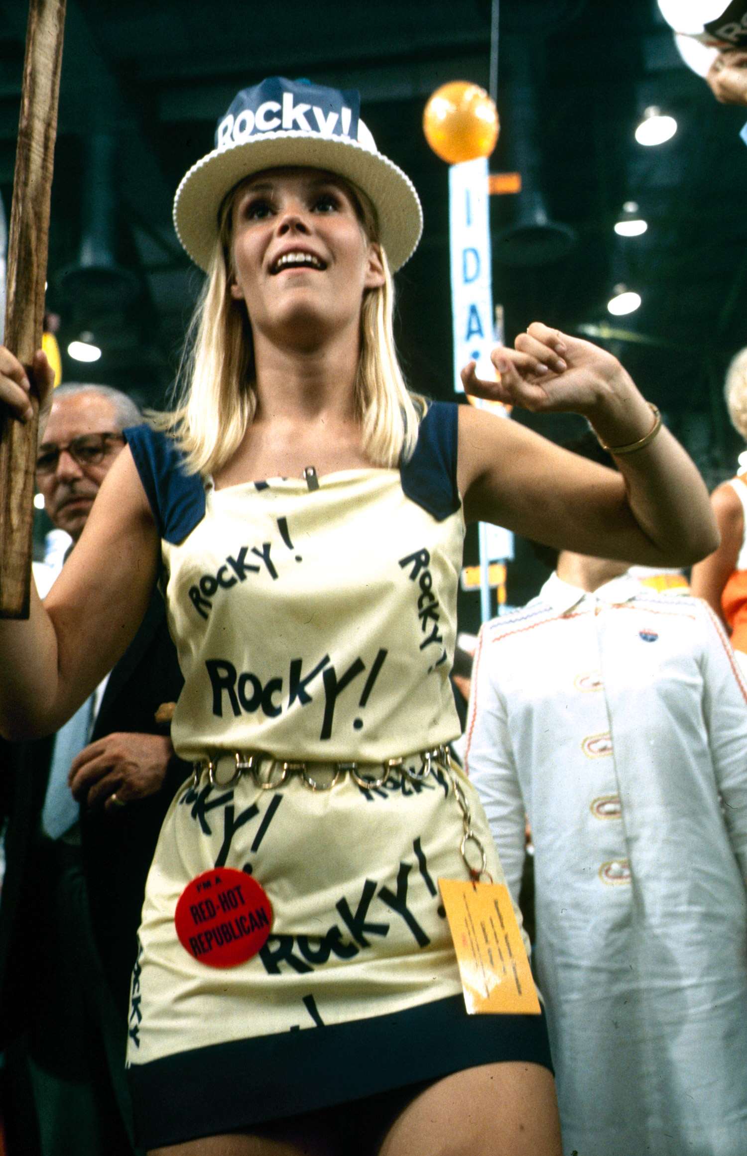 Rockefeller supporter at the Republican National Convention, 1968.