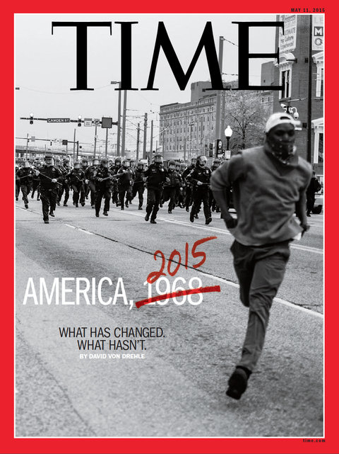 May 11, 2016 cover of TIME magazine with photo by Devon Allen.