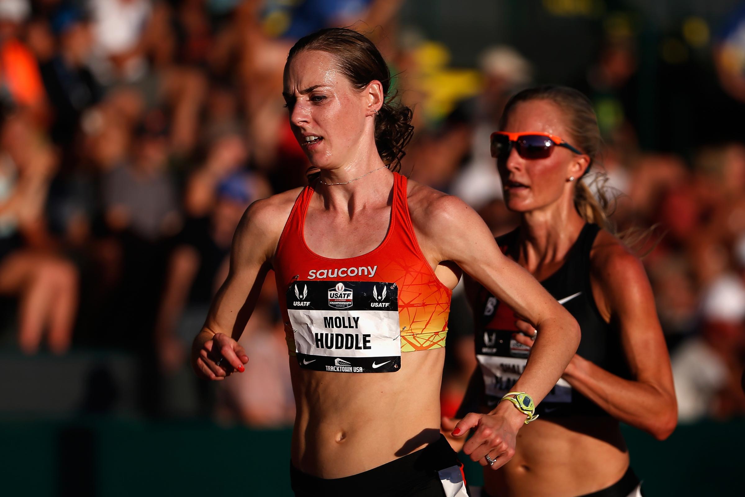 Molly Huddle—Huddle won both the 5,000 m and 10,000 m at U.S. trials, but will only run the 10,000 in Rio, where she could be just the third American woman to medal in that event.