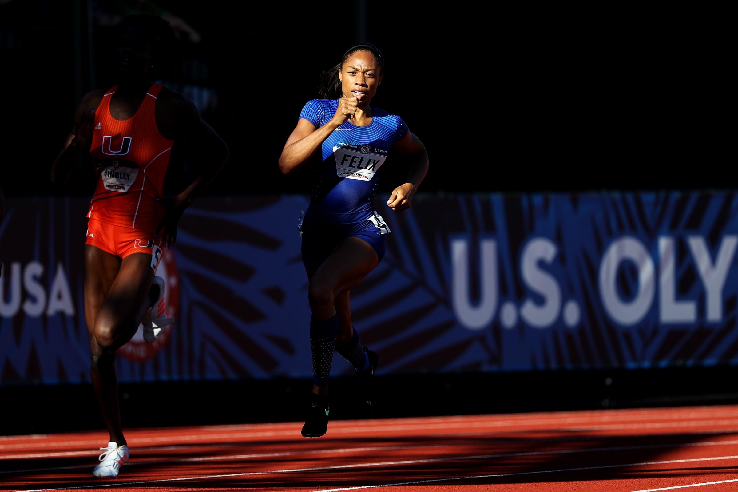 Allyson Felix—In 2004, when Felix was 18 and prepping for her first Olympics, she trained with a teammate who was pushing 30. She swore that would never be her. “And here I am in the same position, probably looking so old to those kids who are training with us,” says Felix. “But I completely get it now. If you love it, why not?” Felix announced herself as one of the world’s great sprinting talents with a silver medal in the 200 m at those 2004 Games, then paid off that promise with another silver and four golds in 2008 and 2012—tying Jackie Joyner-Kersee for the U.S. women’s track medals record. Felix won’t get the chance to win gold in both the 200 m and 400 m in Rio; she missed a 200 spot by 0.01 sec. at the U.S. trials. But a win in either the 400 m or a relay would give Felix the gold-medal record and cement her place in track history. —S.G.