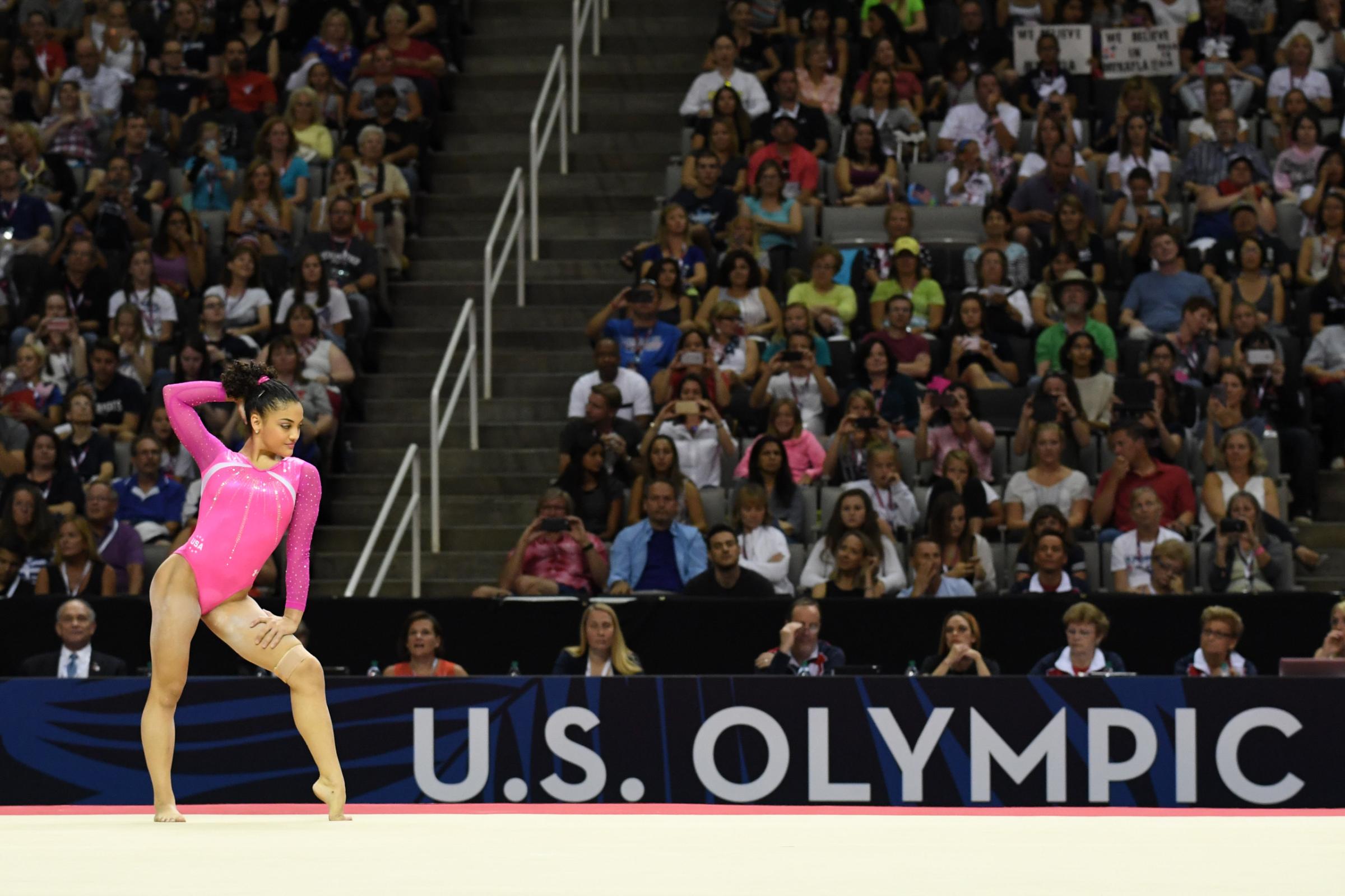 Laurie Hernandez—At just 16, the New Jersey native has infectious energy and a floor routine that could put her on the podium next to teammate Simone Biles in the all-around competition.