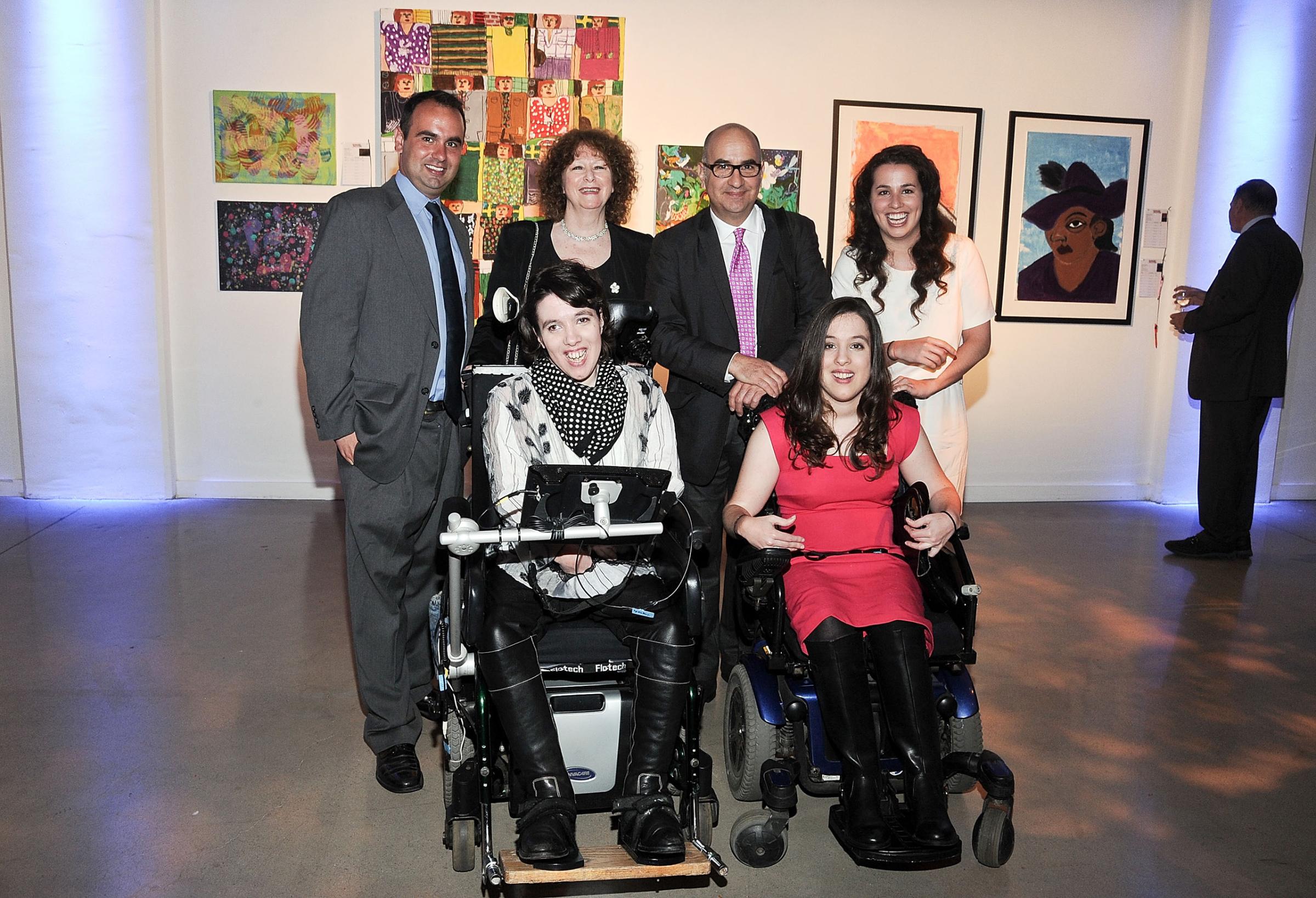 Oliver Somoza, Mary Somoza, Gerardo Somoza, Gabriella Somoza, Alba Somoza and Anastasia Somoza attend the The Shield Institute and Pure Vision Arts Celebration at Metropolitan West on May 6, 2015 in New York City.