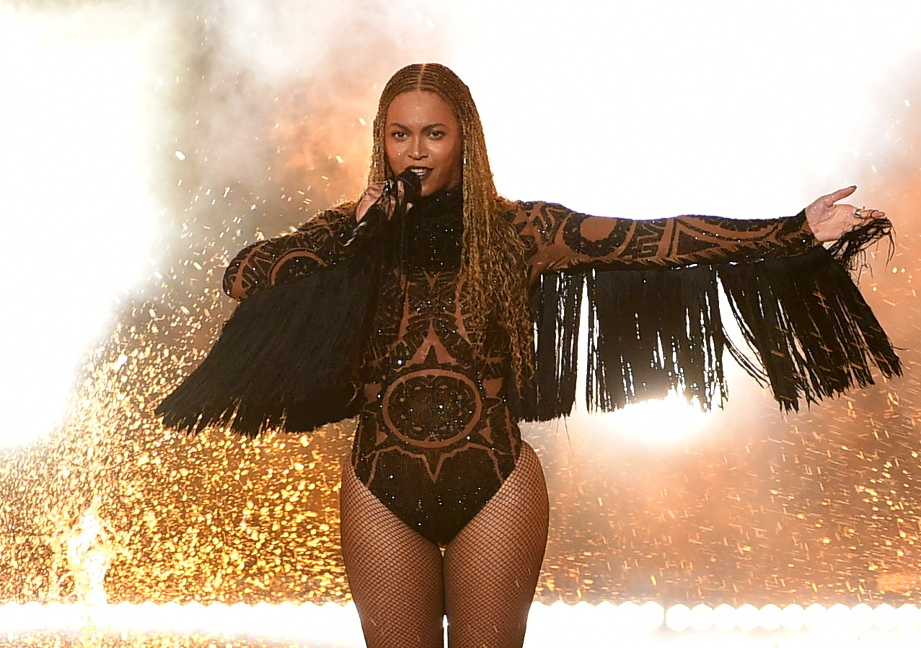 LOS ANGELES, CA - JUNE 26:  Recording artist Beyonce performs onstage during the 2016 BET Awards at the Microsoft Theater on June 26, 2016 in Los Angeles, California.  (Photo by Kevin Winter/BET/Getty Images for BET) (Kevin Winter—Getty Images)