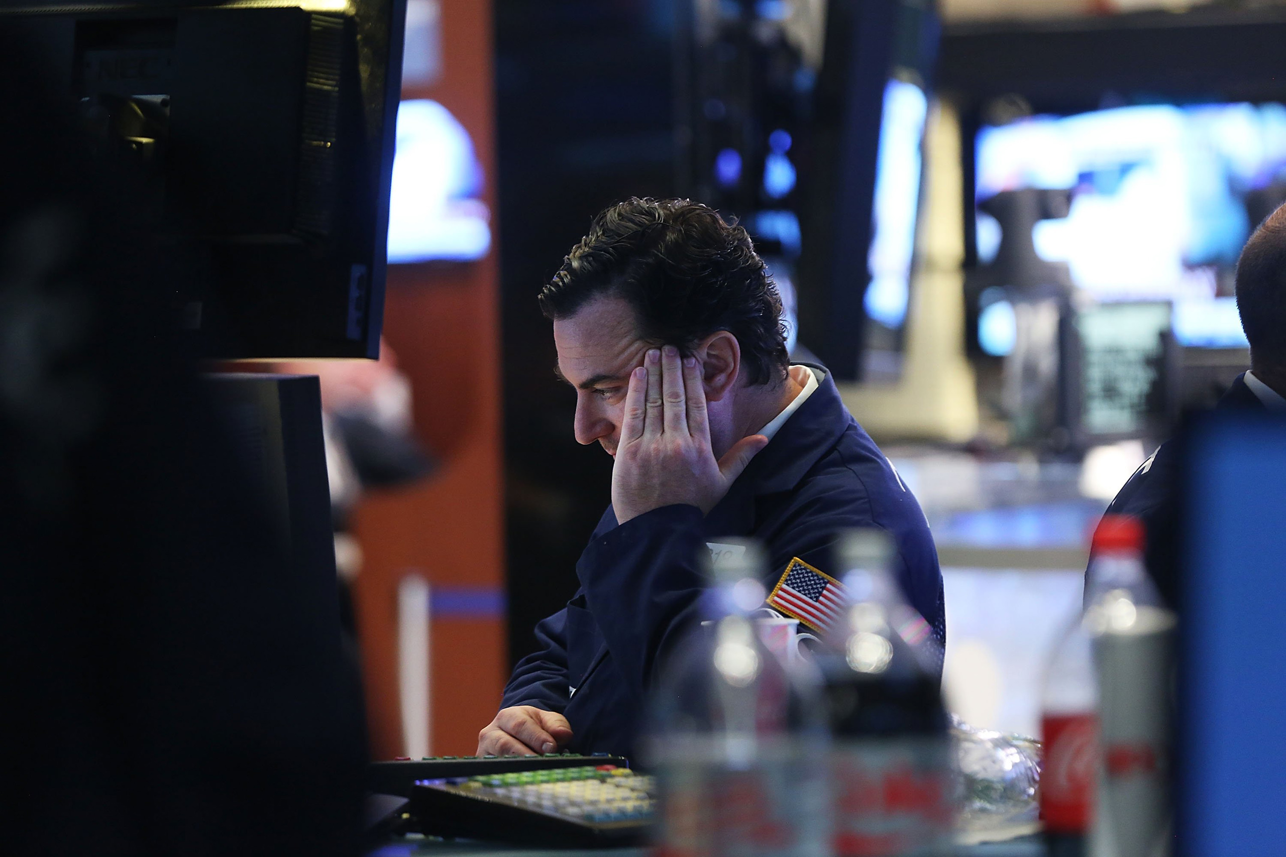 Traders work on the floor of the New York Stock Exchange (NYSE) at the close of the trading day in New York City on June 28, 2016. (Spencer Platt—Getty Images)