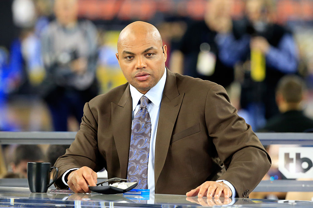 Former NBA player and commentator Charles Barkley looks on prior to the 2016 NCAA Men's Final Four National Championship game between the Villanova Wildcats and the North Carolina Tar Heels at NRG Stadium on April 4, 2016 in Houston, Texas.