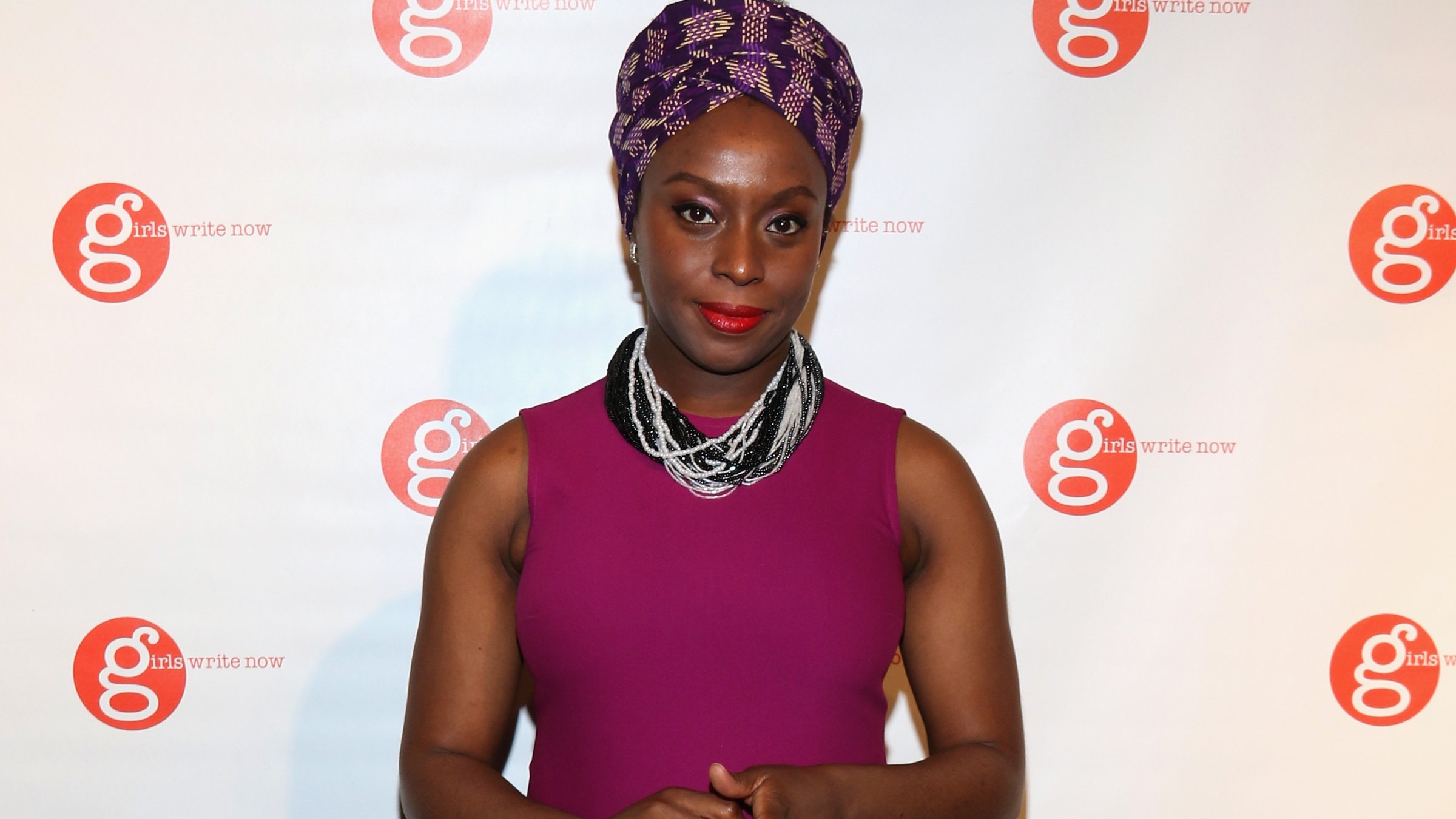 Author Chimamanda Ngozi Adichie attends the Girls Write Now Awards honoring Chimamanda Ngozi Adichie, Pamela Paul and Juju Chang at Tribeca 360 on May 19, 2015 in New York City.