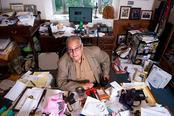 David Margolis, a senior official in the Deputy Attorney General's office at the Department of Justice, poses at his desk June 25, 2015 in Washington, DC.