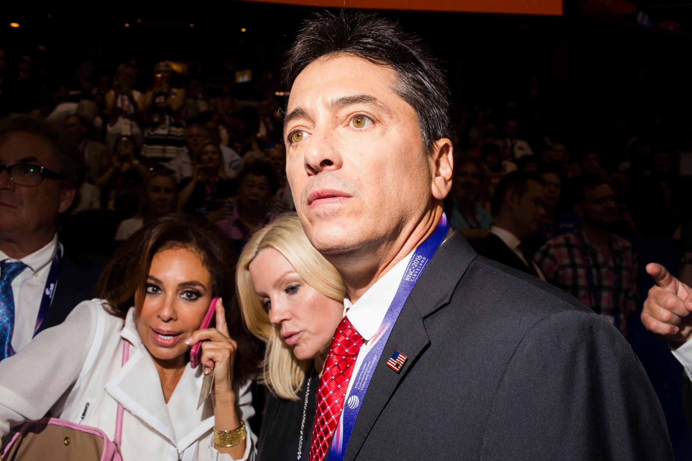 CLEVELAND - JULY 18: Scott Baio after his speech. Scenes from the floor of the 2016 Republican National Convention on Monday, July 18, 2016, in Cleveland, Ohio. (Photo by Landon Nordeman)